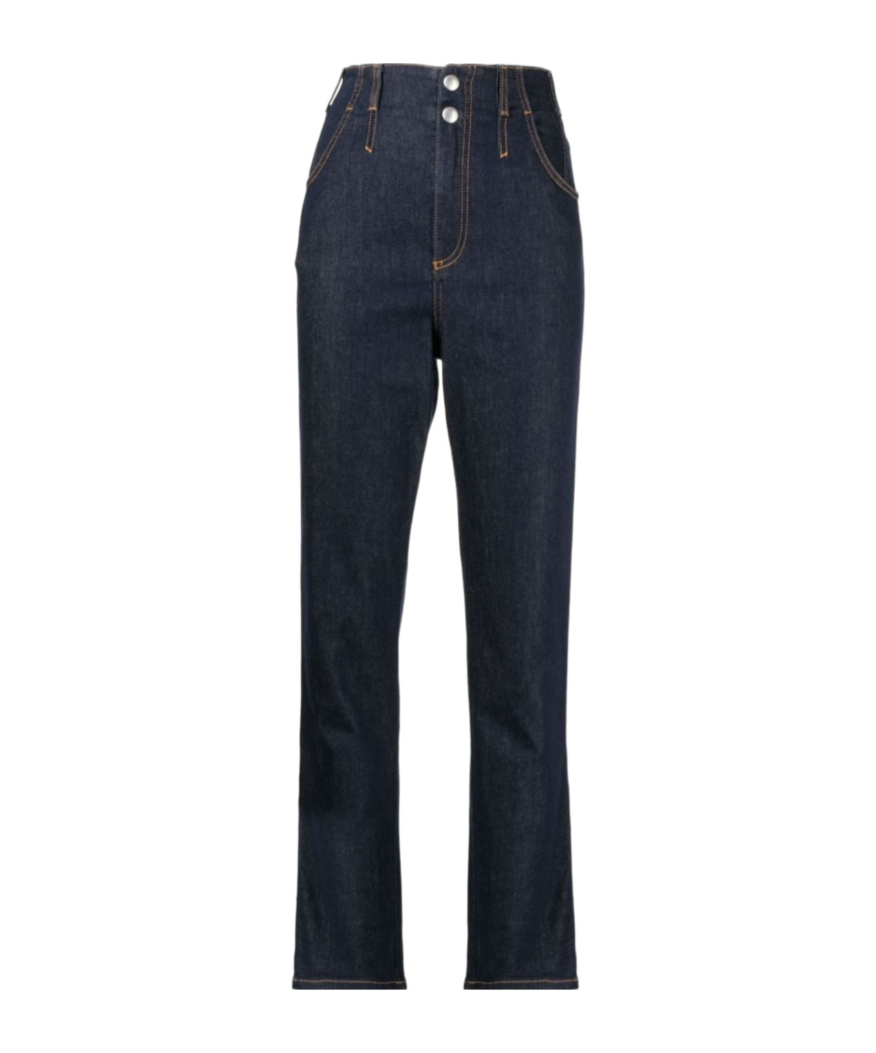 Shop Philosophy Di Lorenzo Serafini Denim Straight-leg Trousers In Black