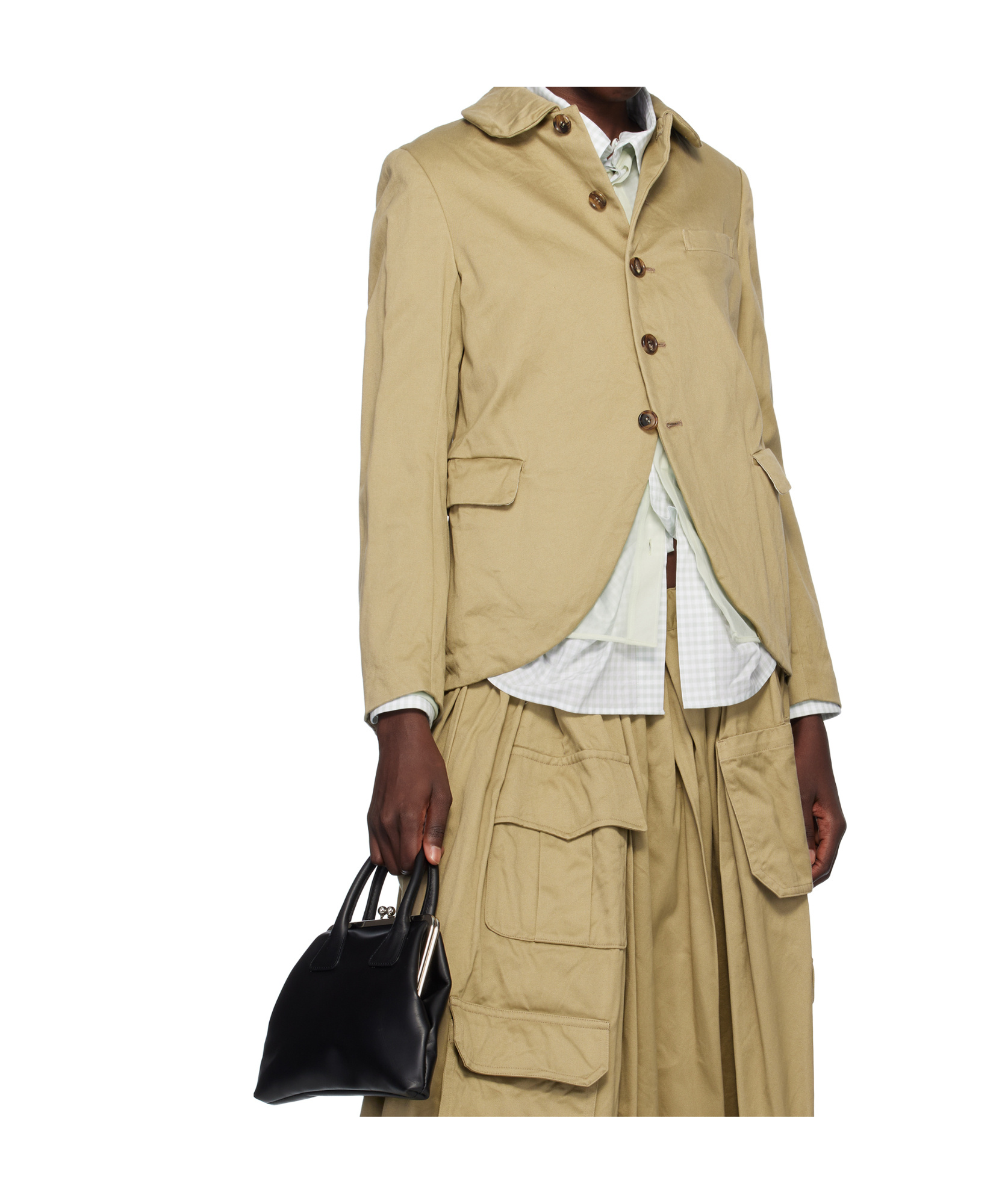 COMME DES GARÇONS TWILL GARMENT WASHED BLAZER GARMENT-WASHED COTTON TWILL BLAZER.