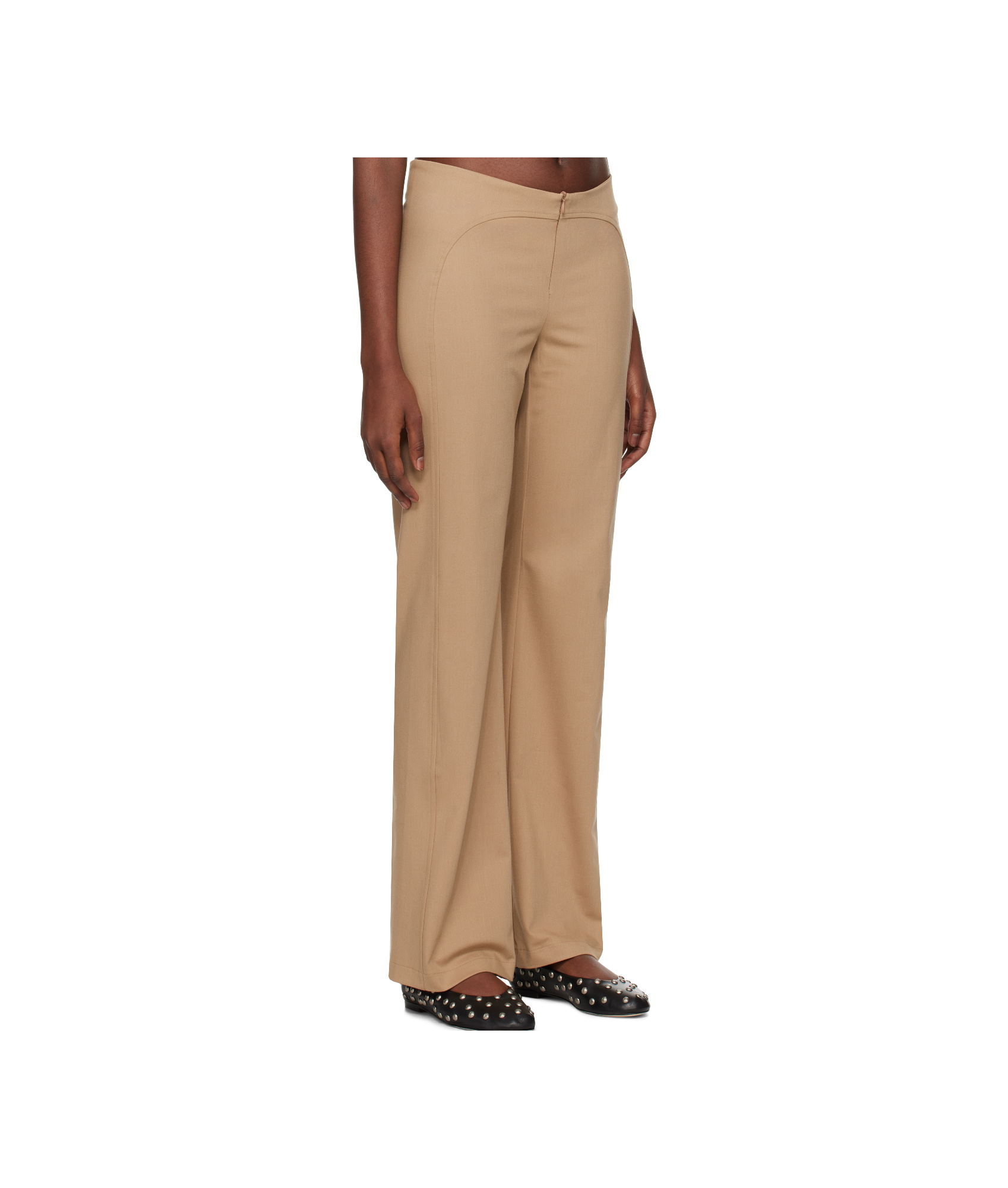 Gimaguas Beige Iris Trousers In Camel