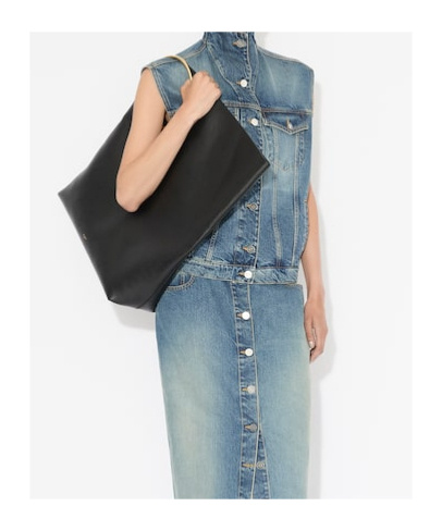 Alaïa Womens Alaia High-neck Faded-wash Regular-fit Denim-blend Vest In Blue