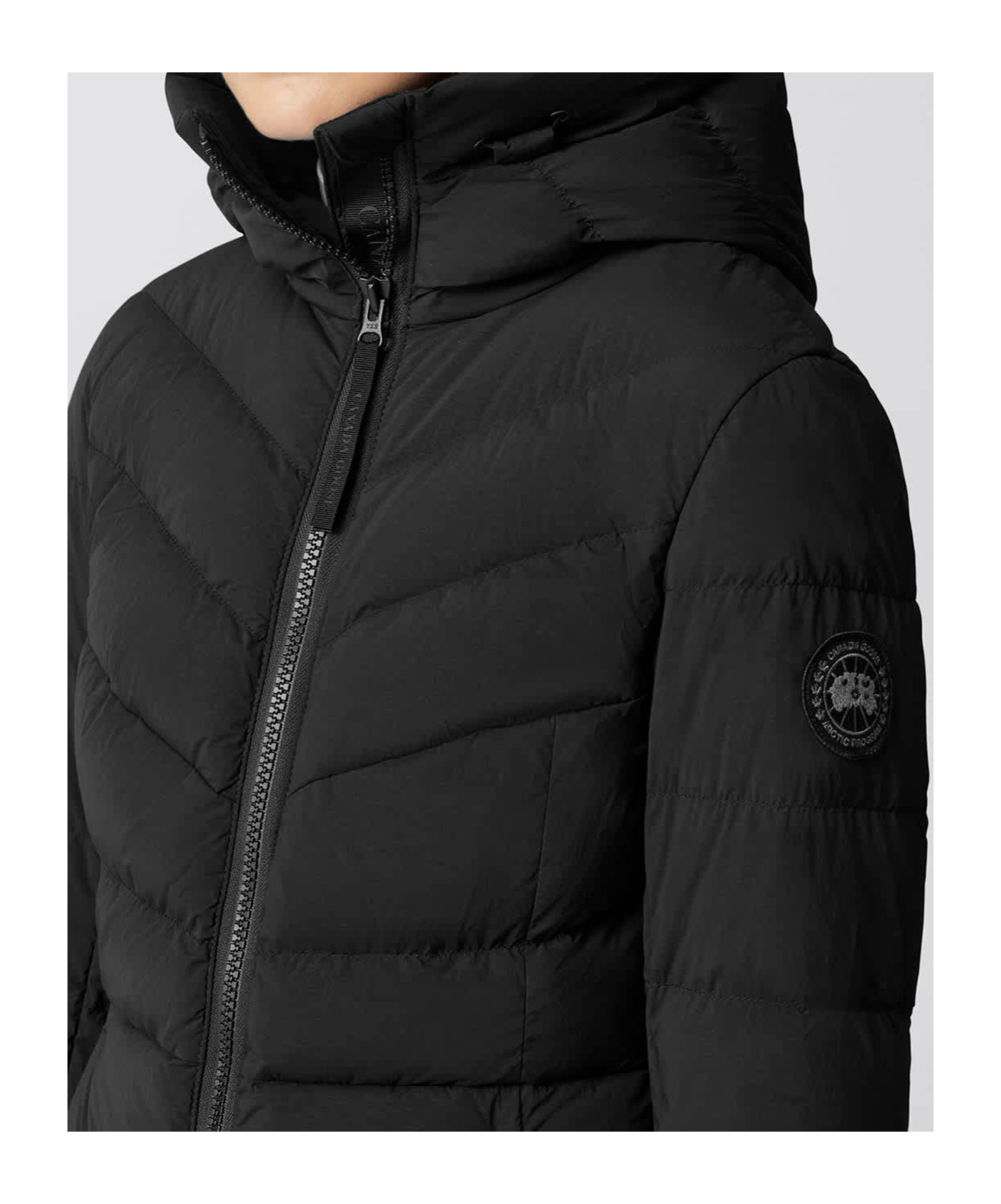 Shop Canada Goose Clair Jacket In Black