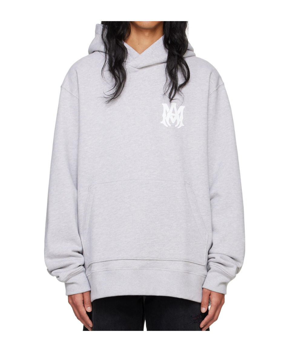 Amiri Core Series Ma Core Logo Hooded Sweater In White