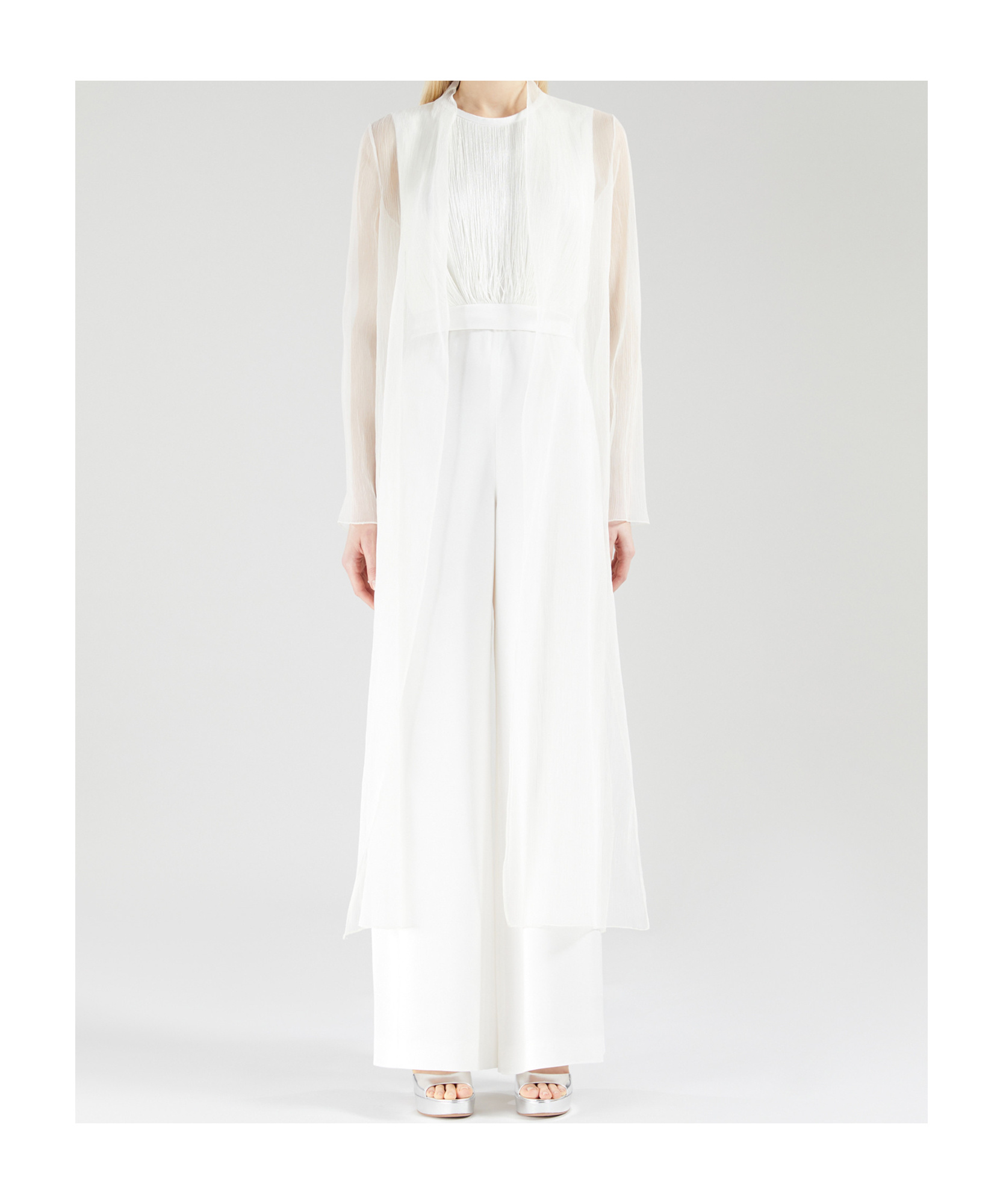 Max Mara Crepe Jacket In White