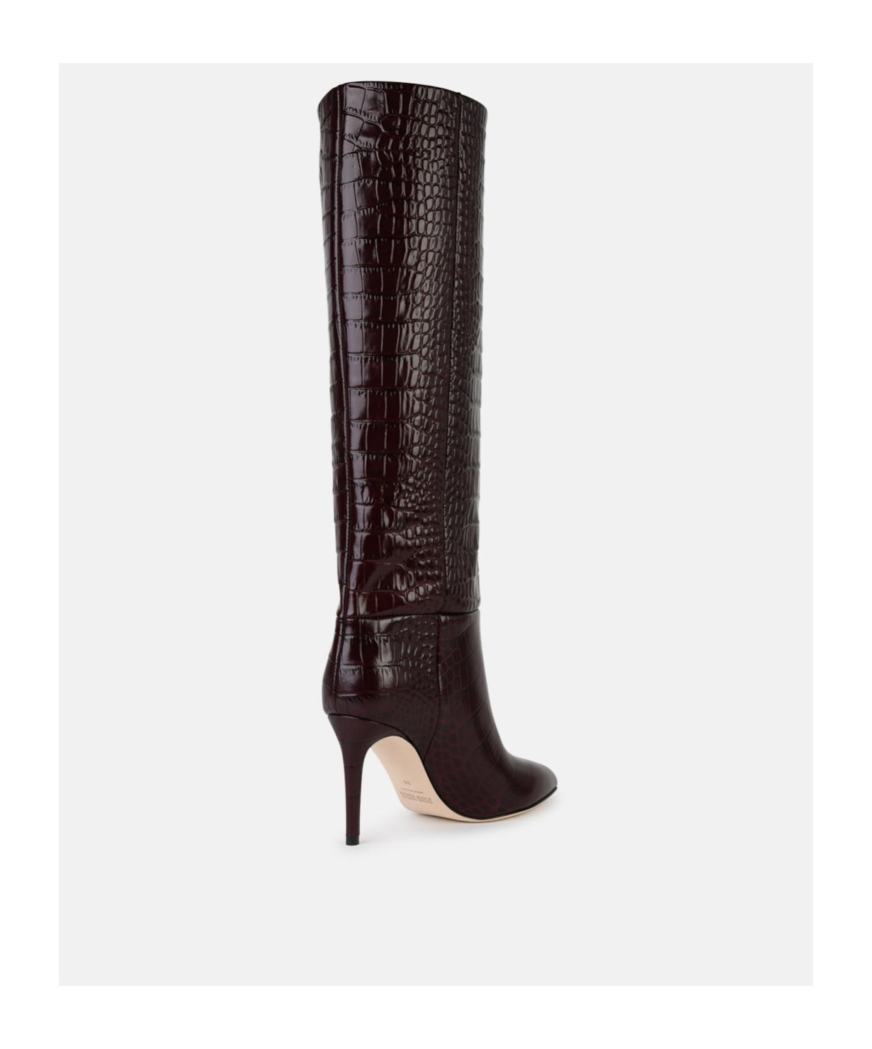 Paris Texas 100mm Crocodile-embossed Stiletto Boots
