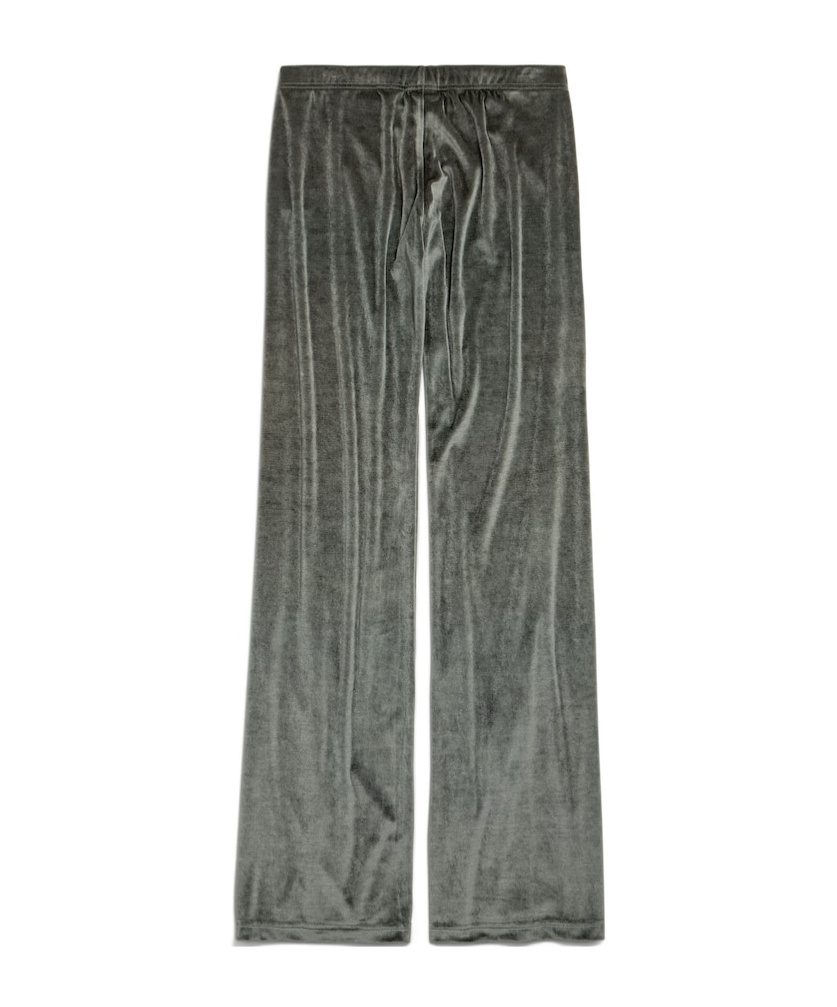 Balenciaga Velvet Sweatpants In Green