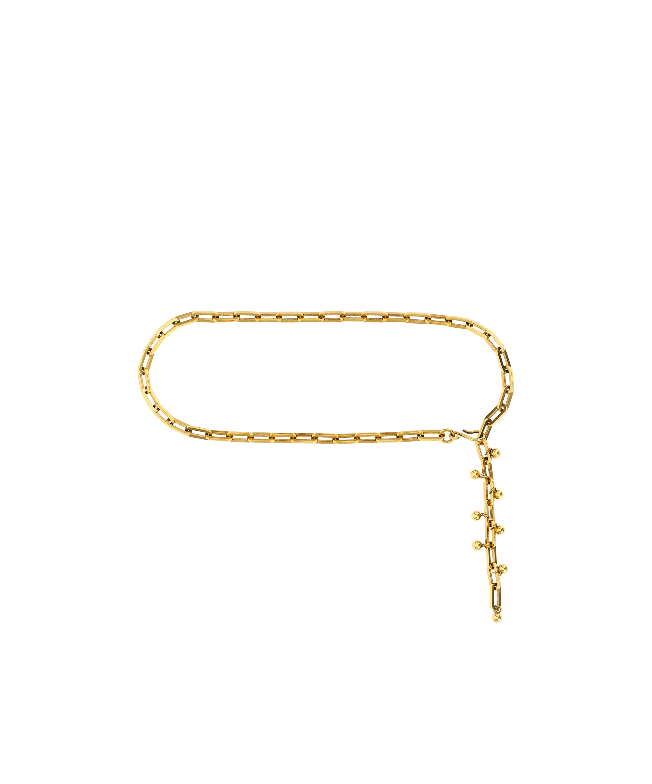 Etro Adjustable Chain Link Belt With Gold Finish In Gold