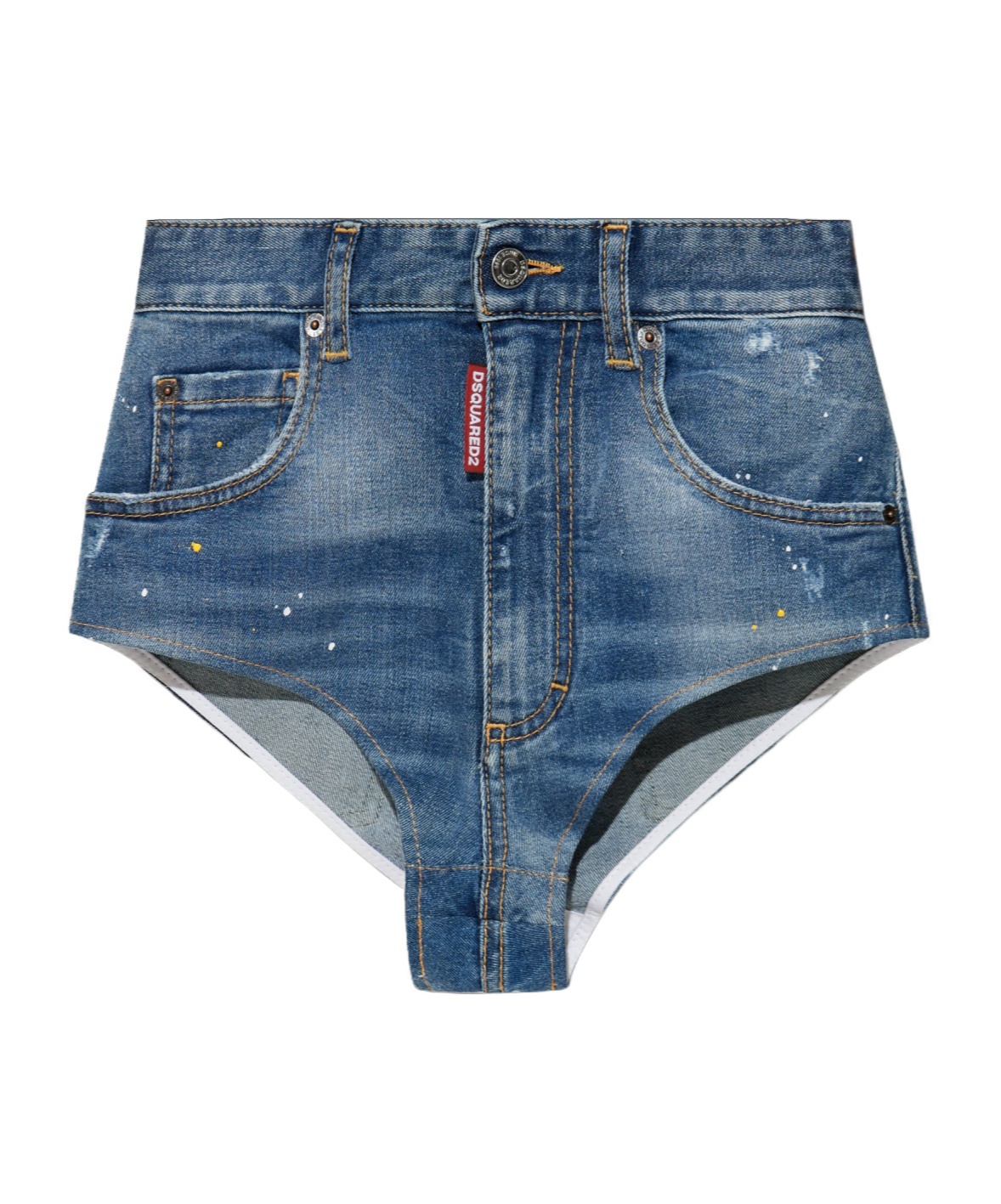 Dsquared2 X Bettter Distressed Denim Shorts In Blue