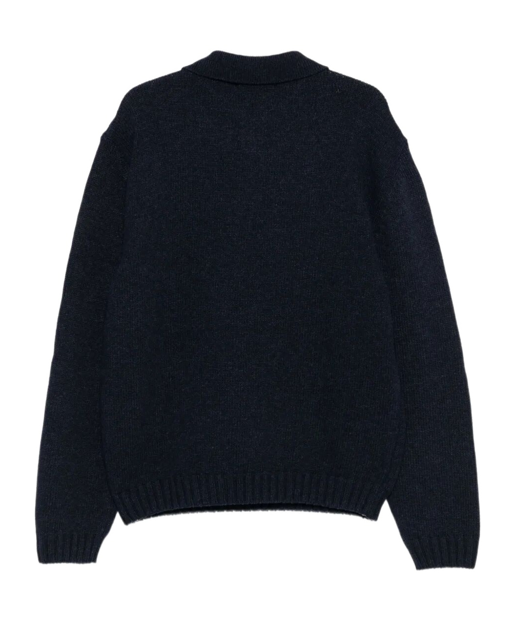 Arte Antwerp Half-zip Long-sleeves Polo Shirt In Blue