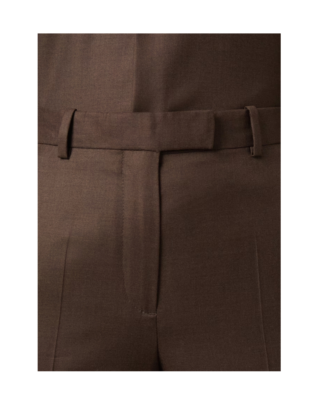 Loro Piana Davey Virgin Wool Straight Pants In Brown