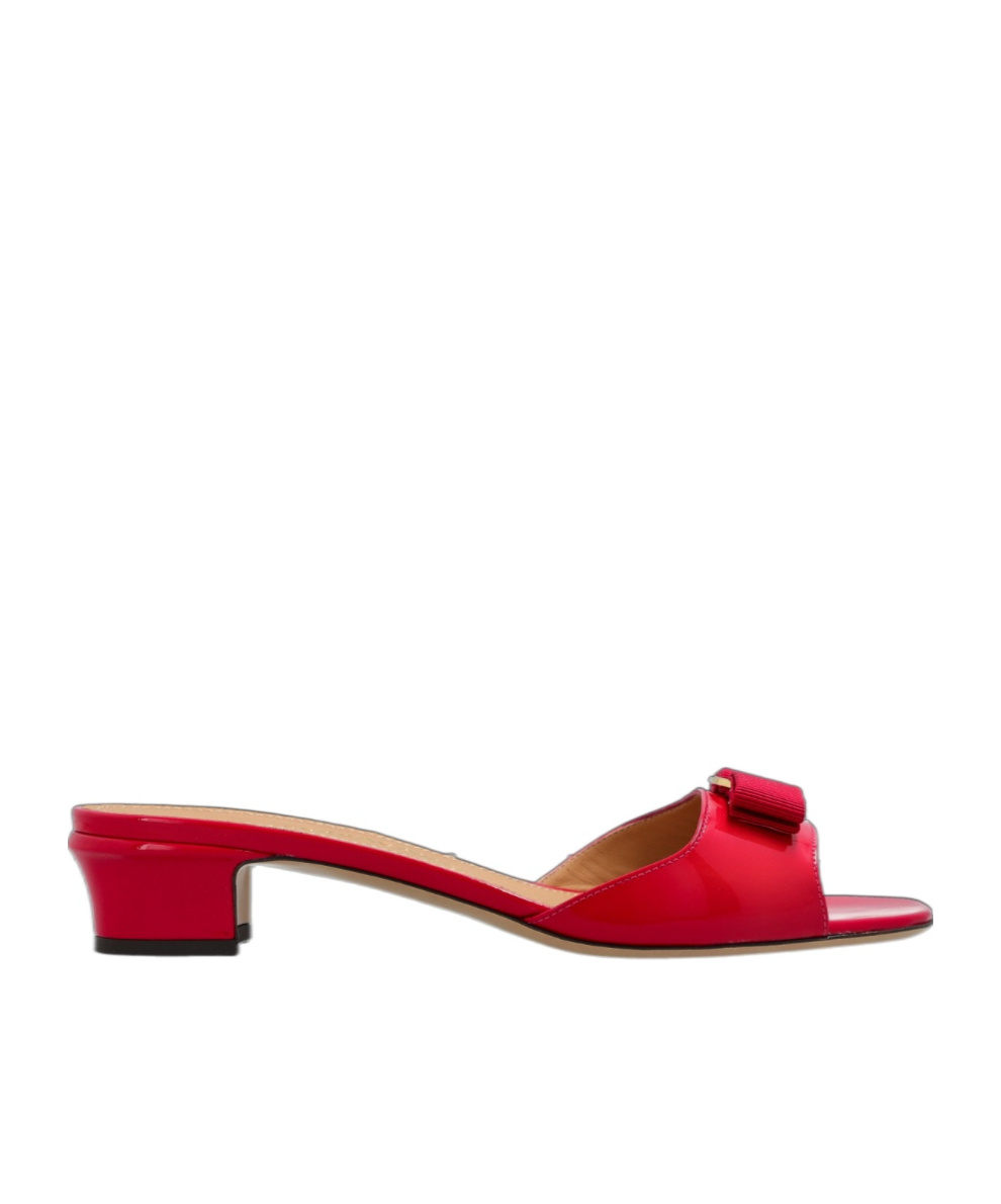 Ferragamo Vanilla High-heeled Sandals In Red