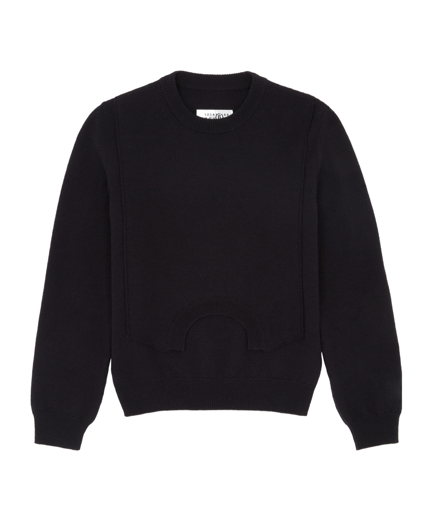 Mm6 Maison Margiela Wool Sweater In Black
