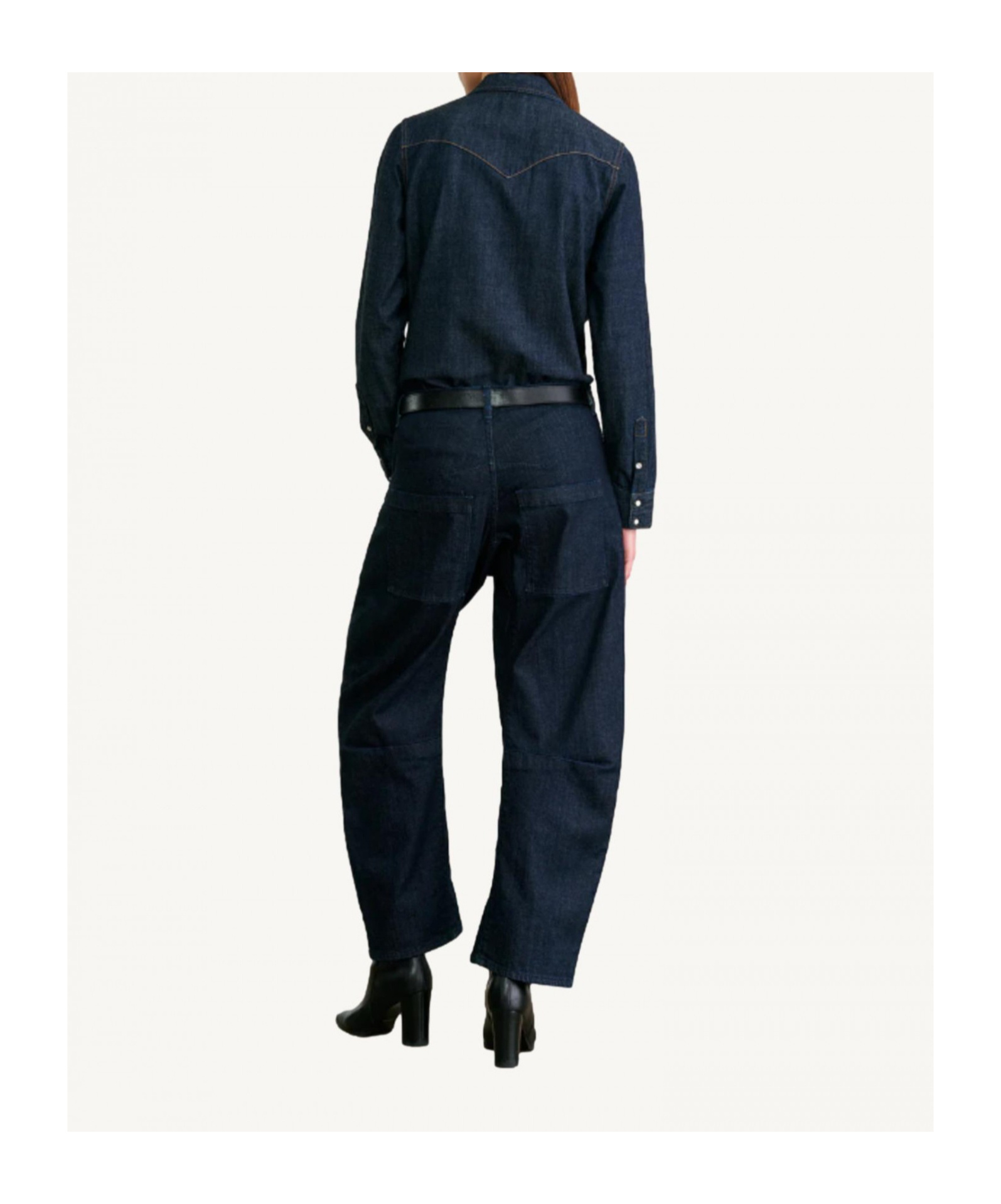 Nili Lotan Lapel Denim Jacket In Black