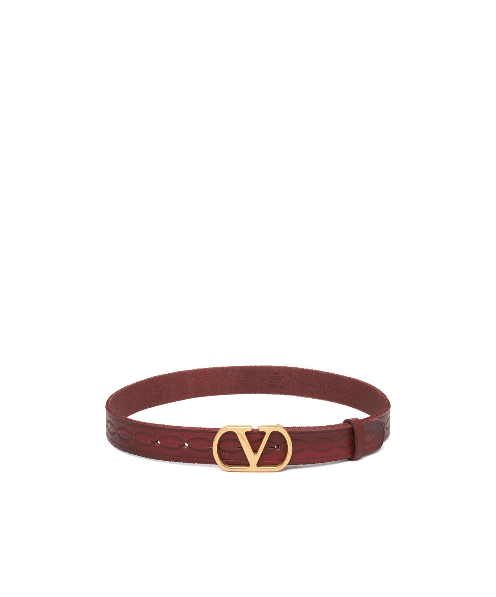 Valentino Vlogo Belt In Brown
