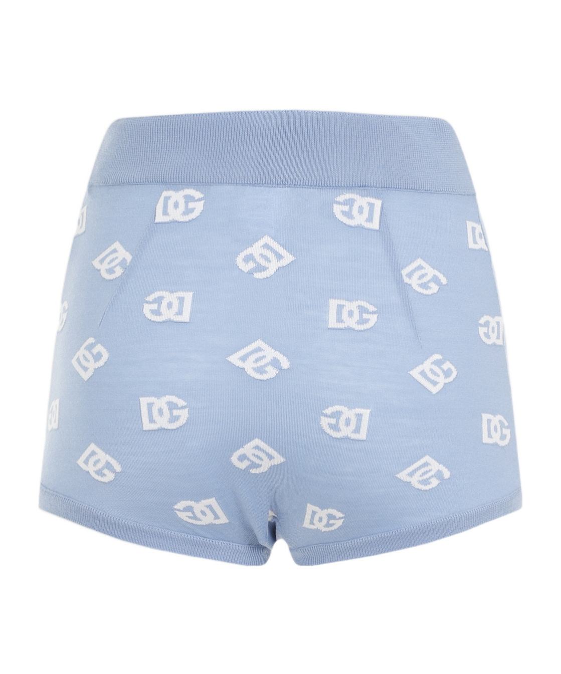 Shop Dolce & Gabbana Logo-embroidered Mini-shorts In Blue