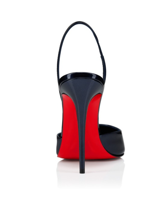 Christian Louboutin Kate Max Sling Patent Leather Pumps 100 In Black