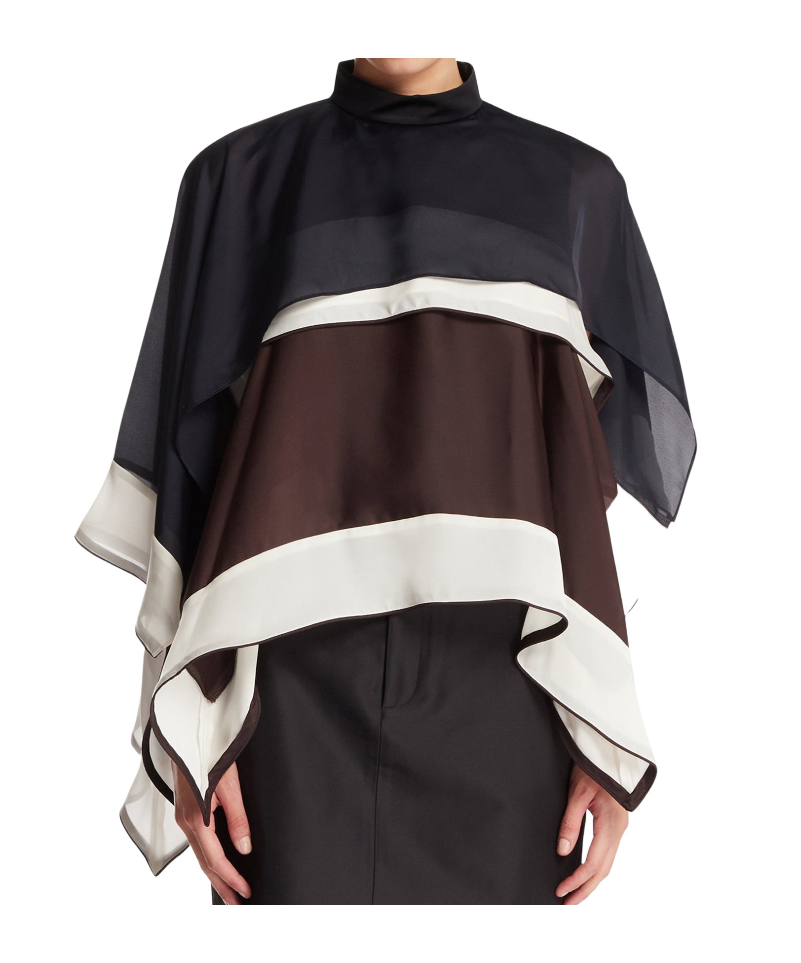SACAI DRAPED BLOUSE