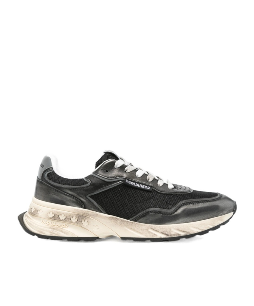 Dsquared2 Black Lace Up Sneakers