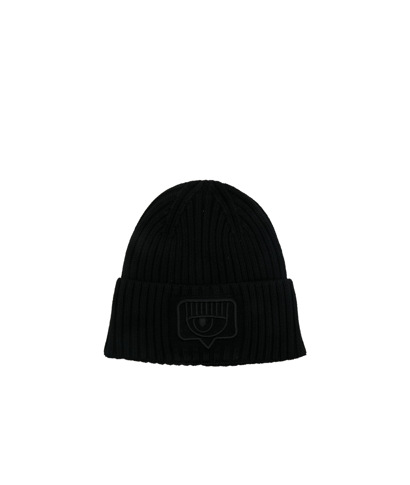 Chiara Ferragni Beanie Maxi Eyelike Embroidery Hat Accessories In Black