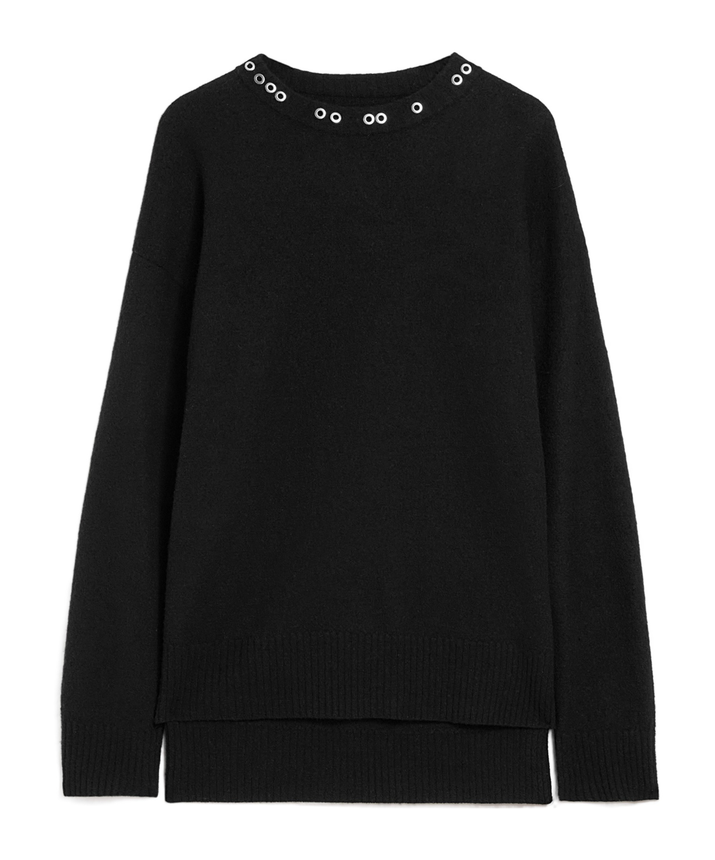 Jil Sander Crewneck Jumper With Stud Application
