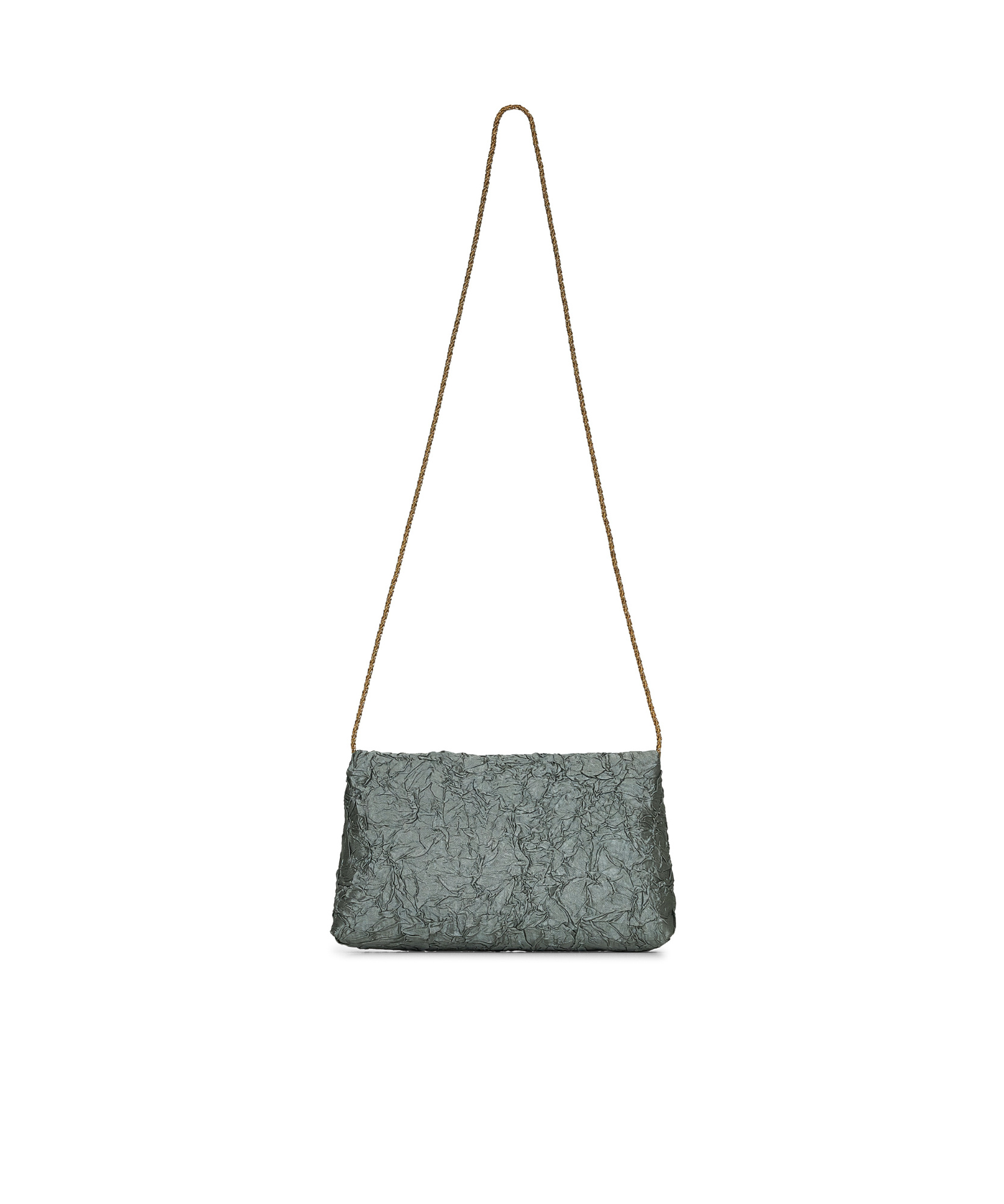 Dries Van Noten Womens Raffia Envelope Crinkled Woven Clutch Bag In Gray