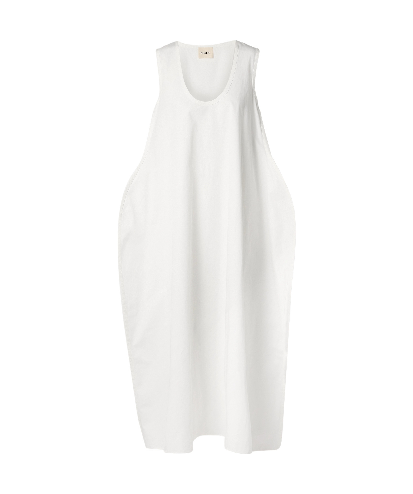 Khaite Coli Round-neck Dress In White