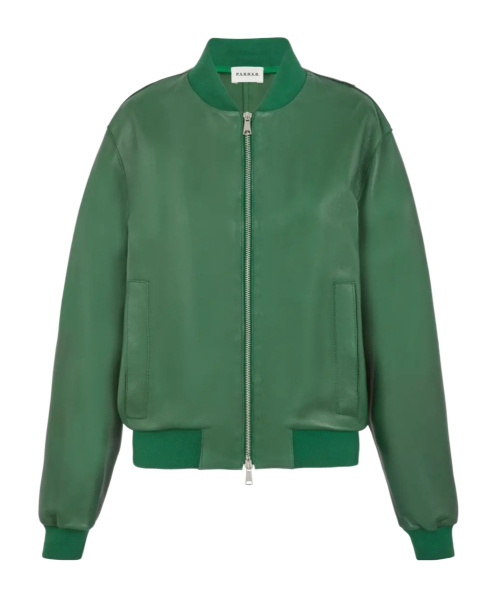 P.a.r.o.s.h Leather Bomber Jacket