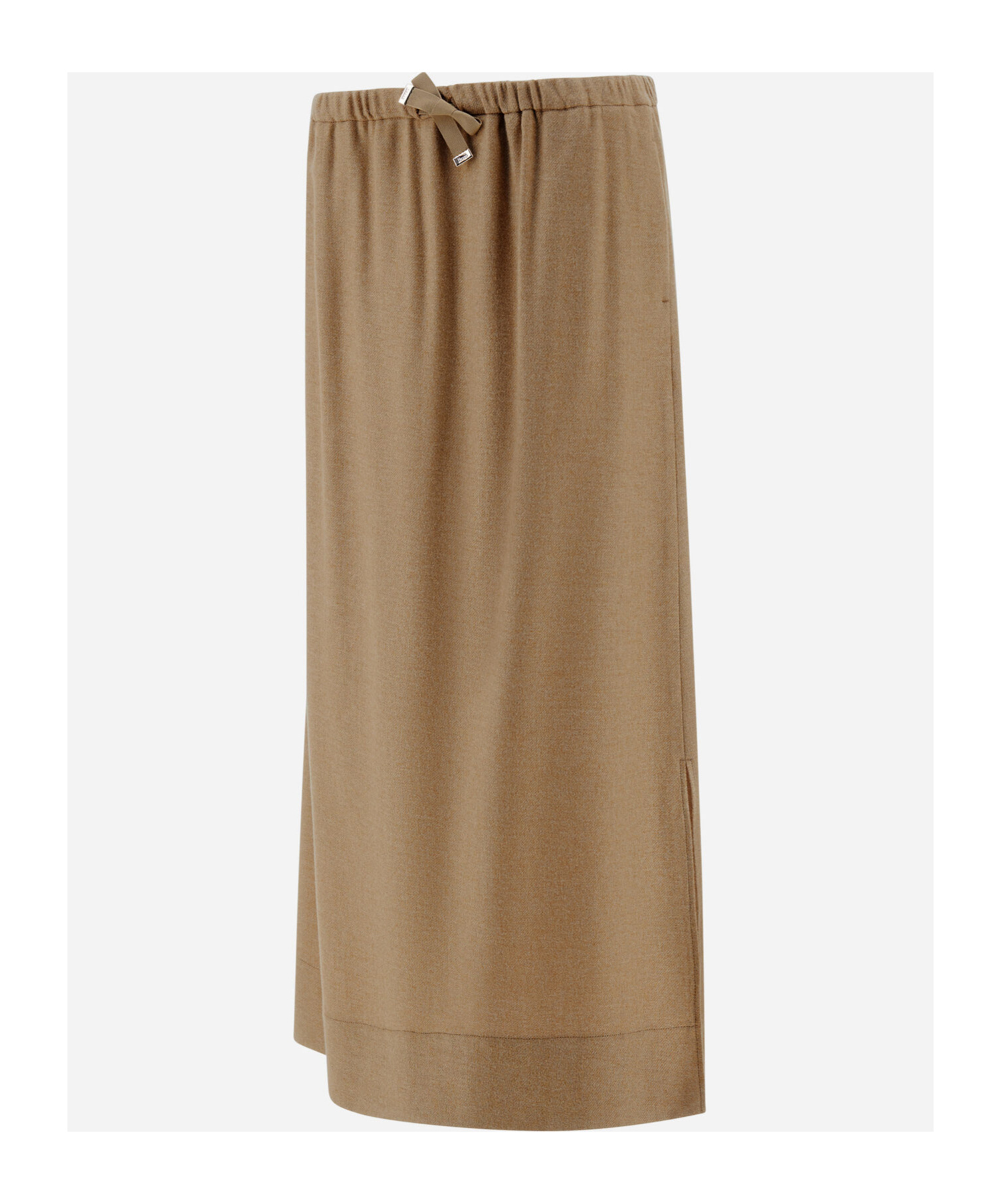 Herno Drawstring Waist Skirt In Brown