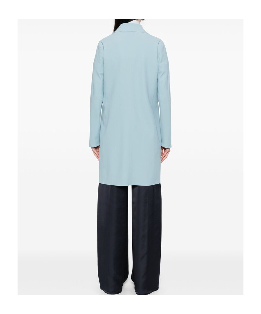 Herno Single-breasted Coat In Blue