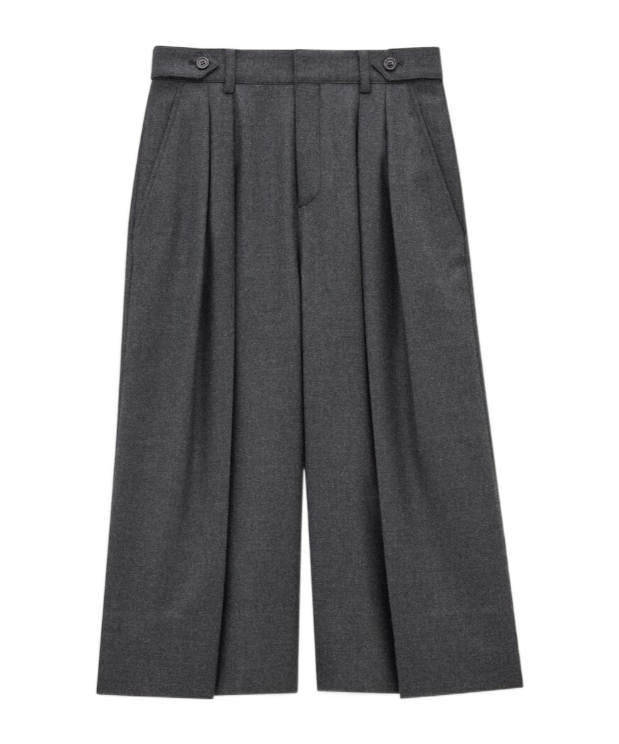 Saint Laurent Pleated Trousers In Black