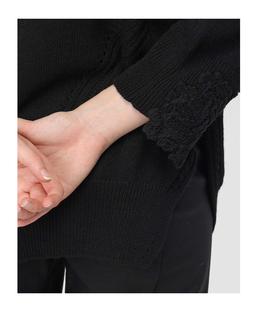 Ermanno Scervino V-neck Sweater In Black