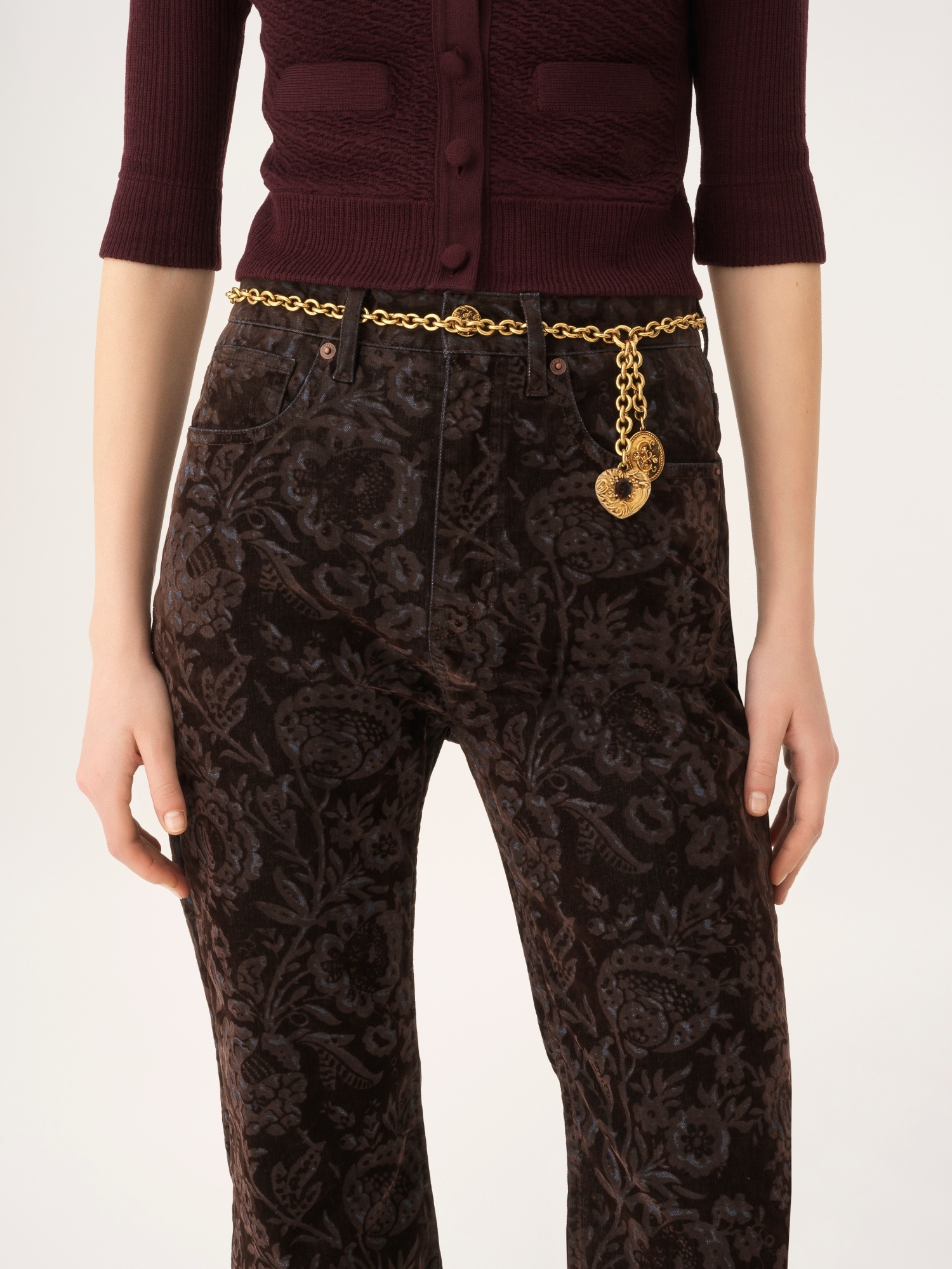Chloé Chain And Pendant Belt Collection In Gold