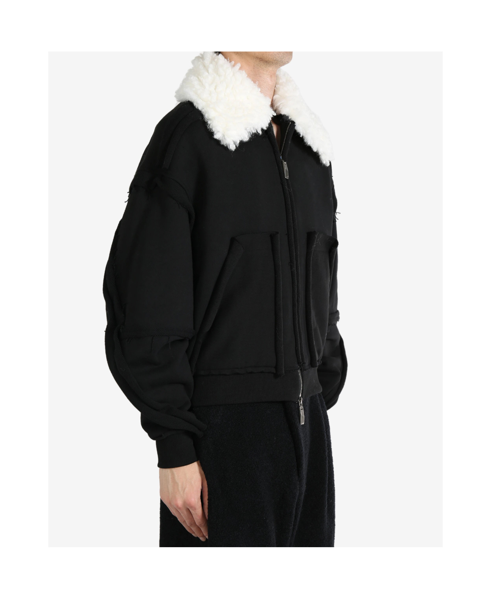 Ader Error Lapel Casual Jacket In Black