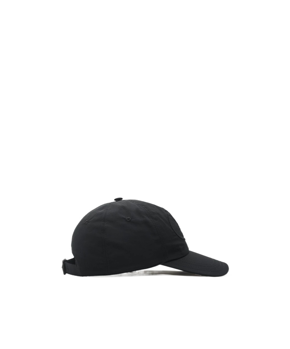 Burberry Knight Stamp Nylon Baseball Cap In Black