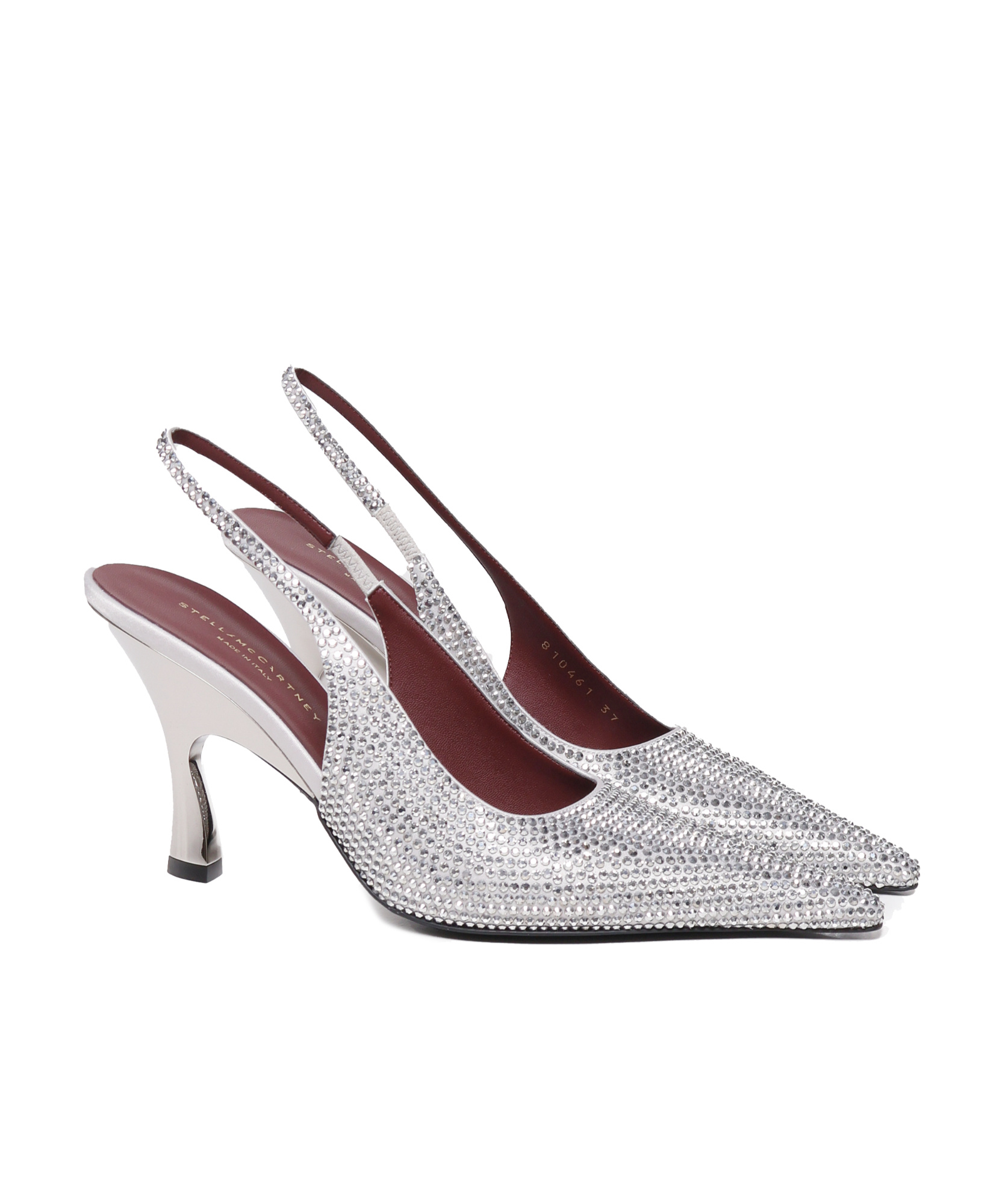 Stella Mccartney Elsa Shiny Pumps In Patent Leather In White
