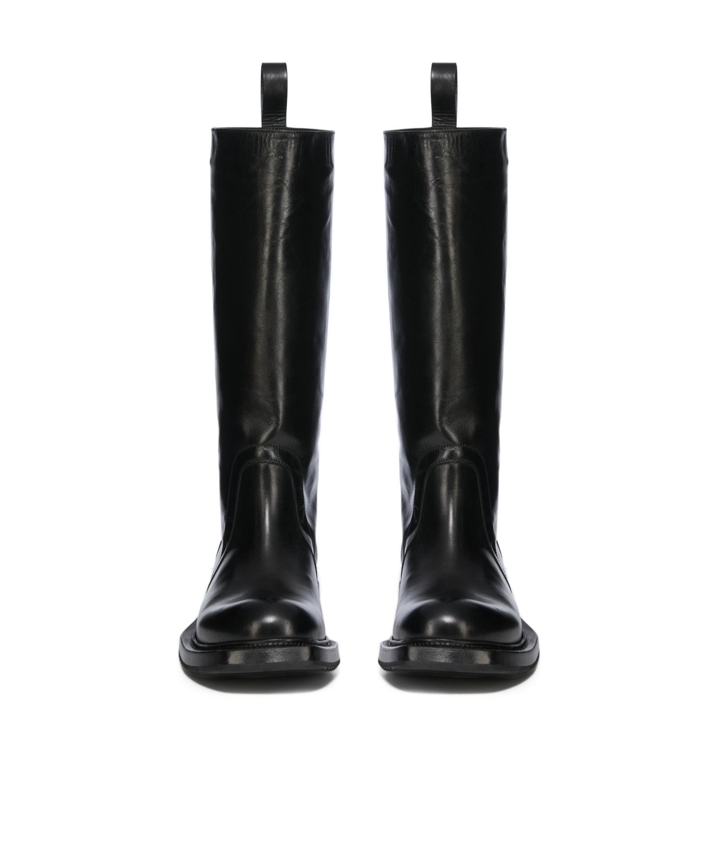 Rick Owens Round-head Boots In Black