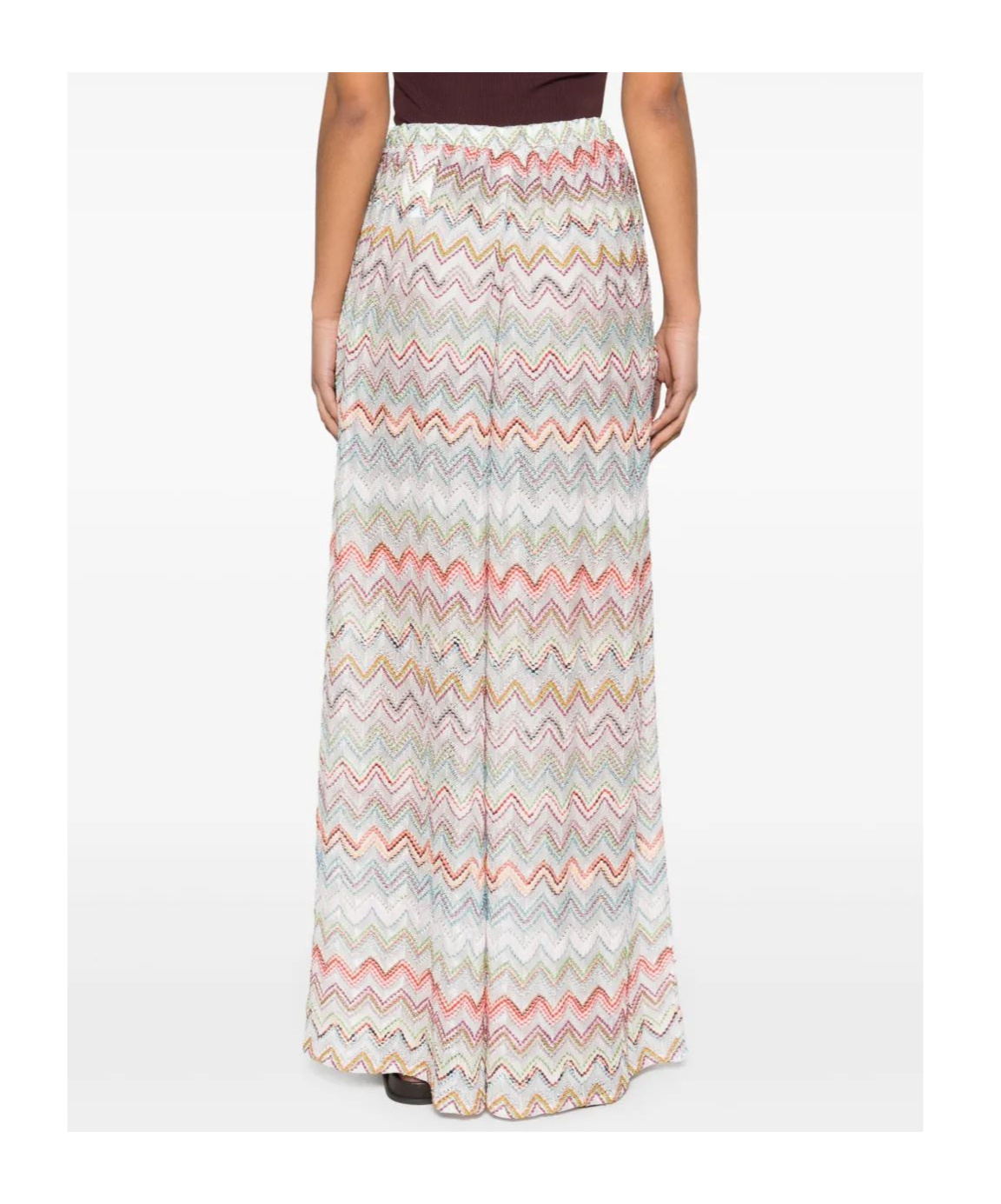 Missoni Zigzag-pattern Trousers In White