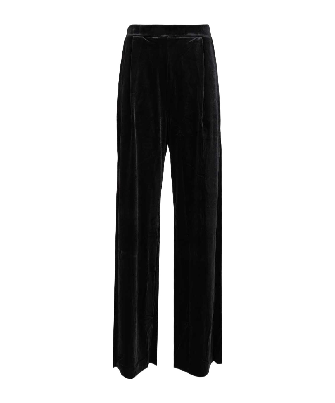 Amazuìn Gal Velvet Trousers Black In Black