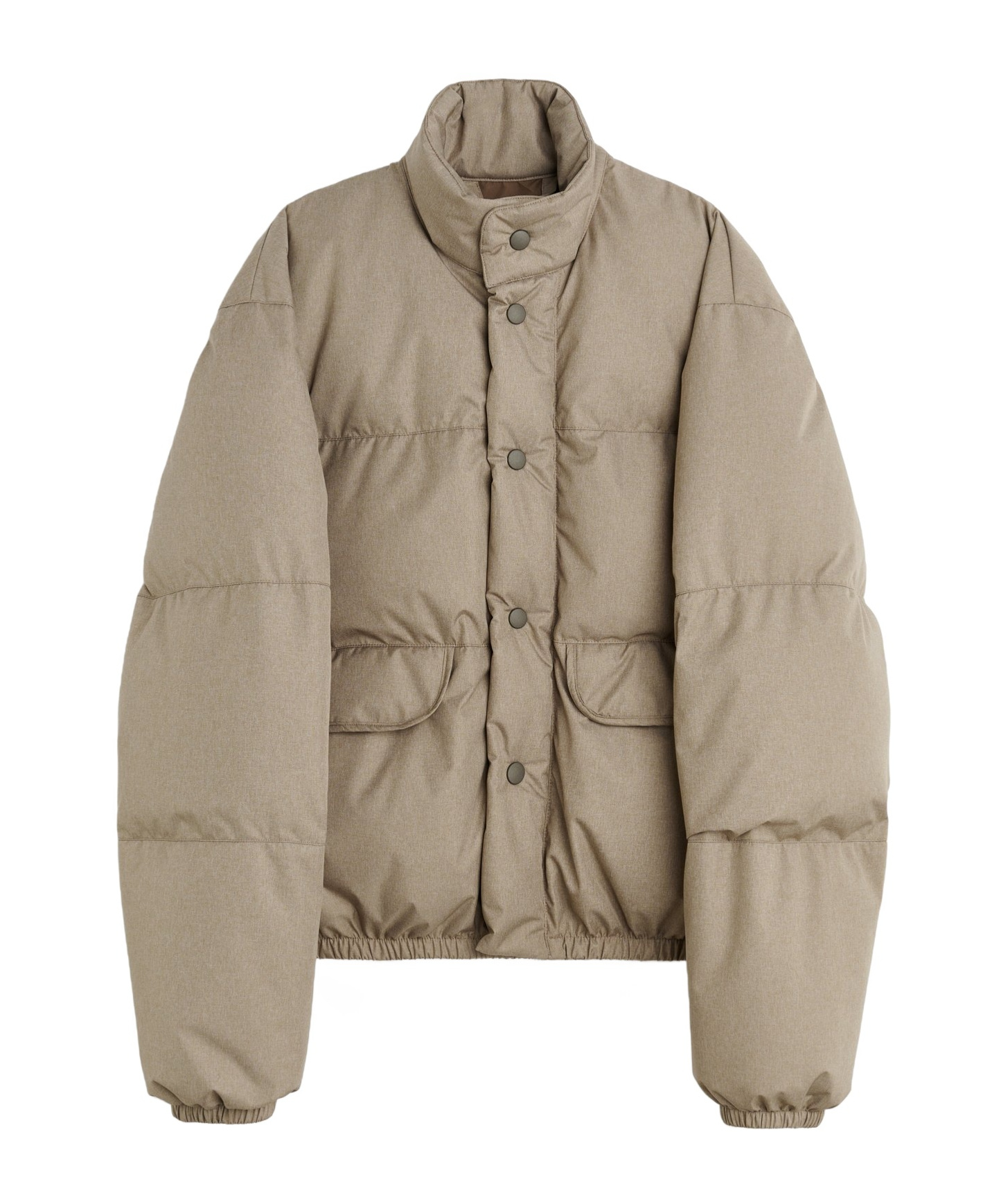Our Legacy Taupe Grey Inhale Puffer Jacket In Nude