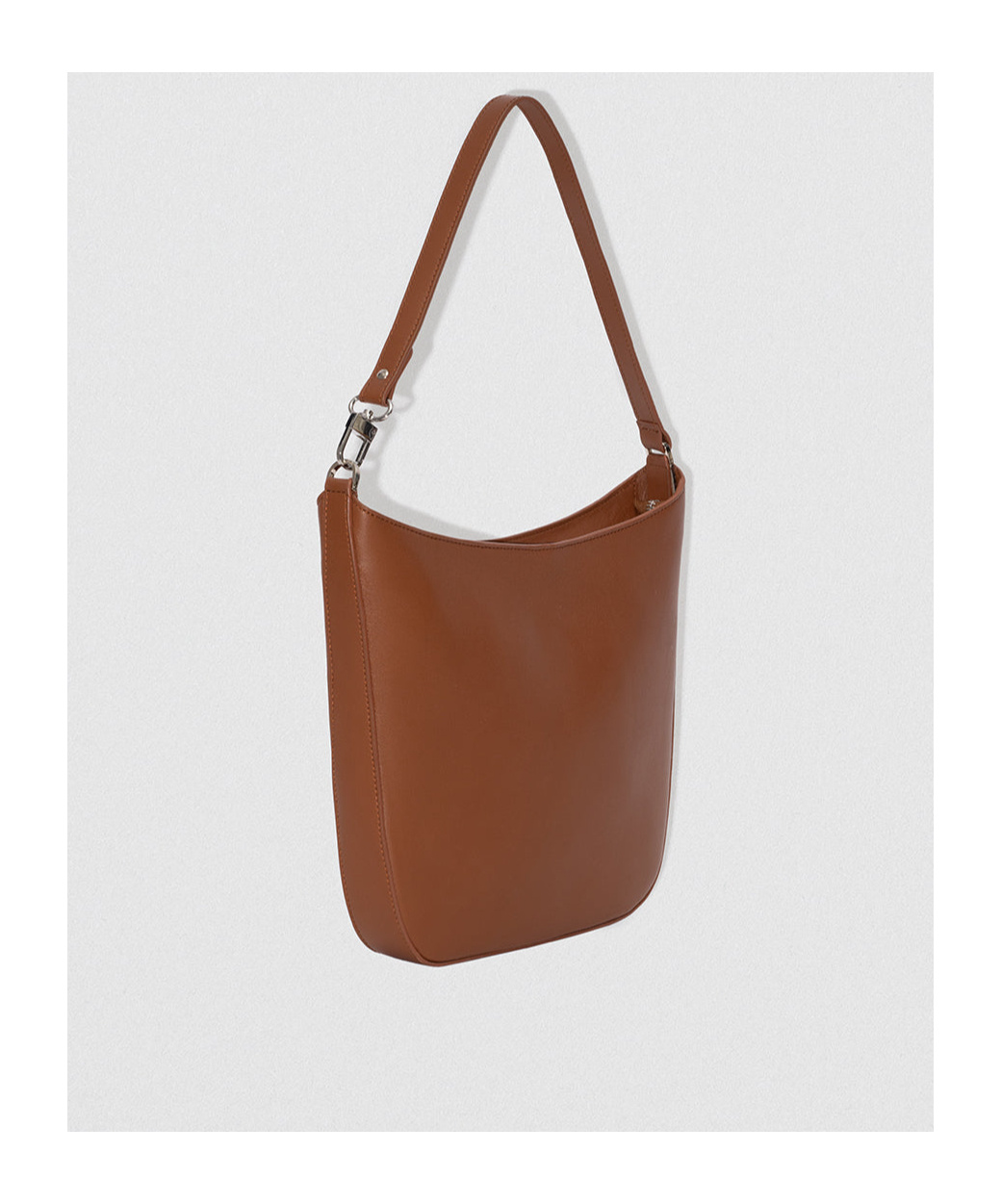 By Far Logo Shoulder Bag In Brown