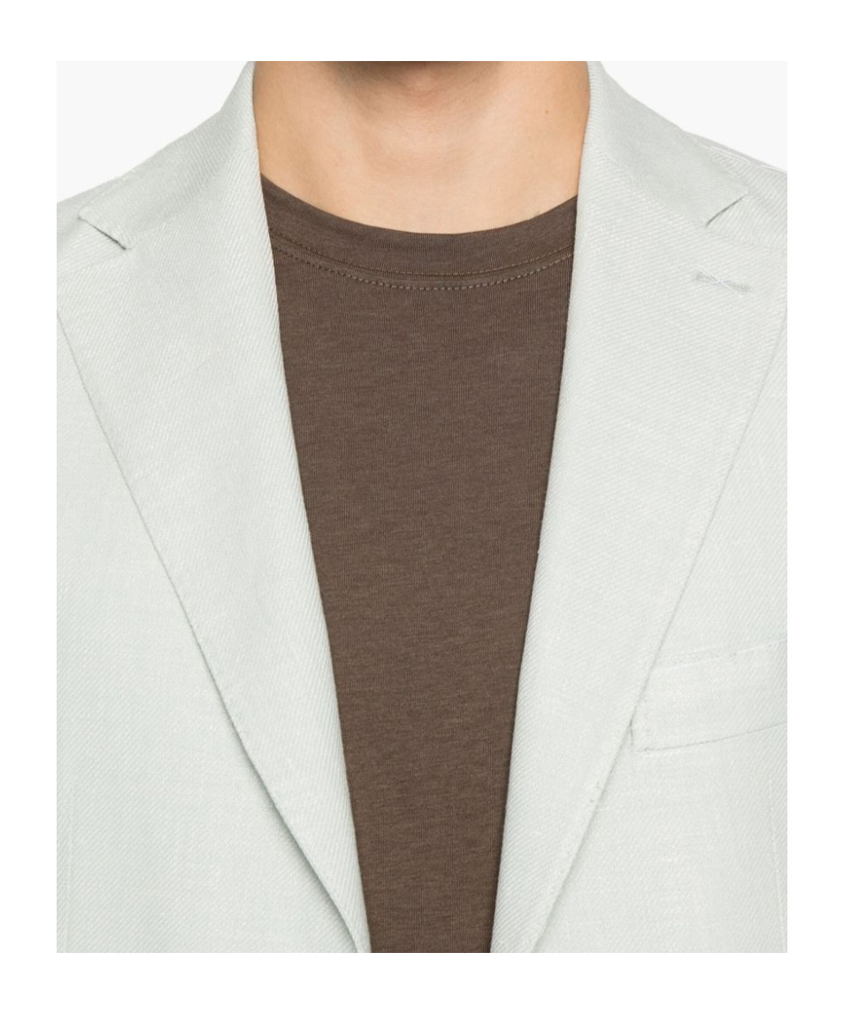 Eleventy Single-breasted Suit In Green