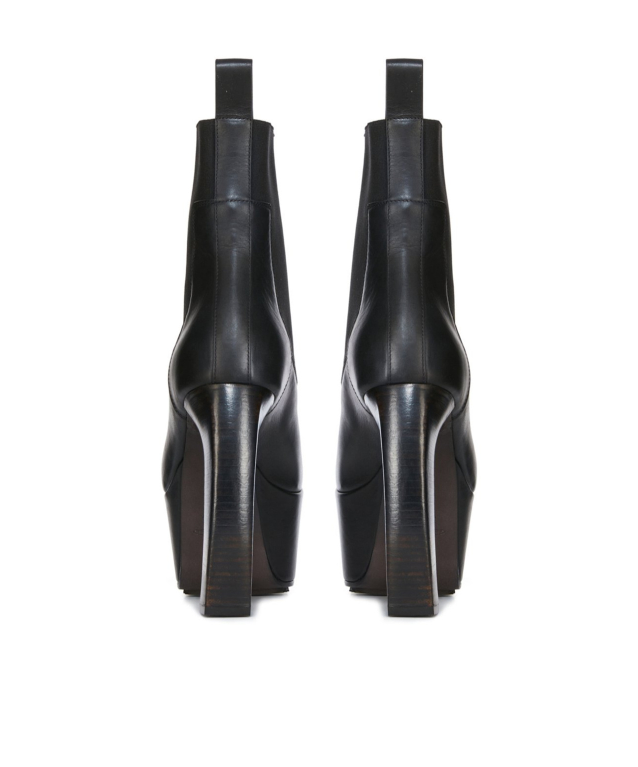 Rick Owens 125mm Leather Platform Boots In Black
