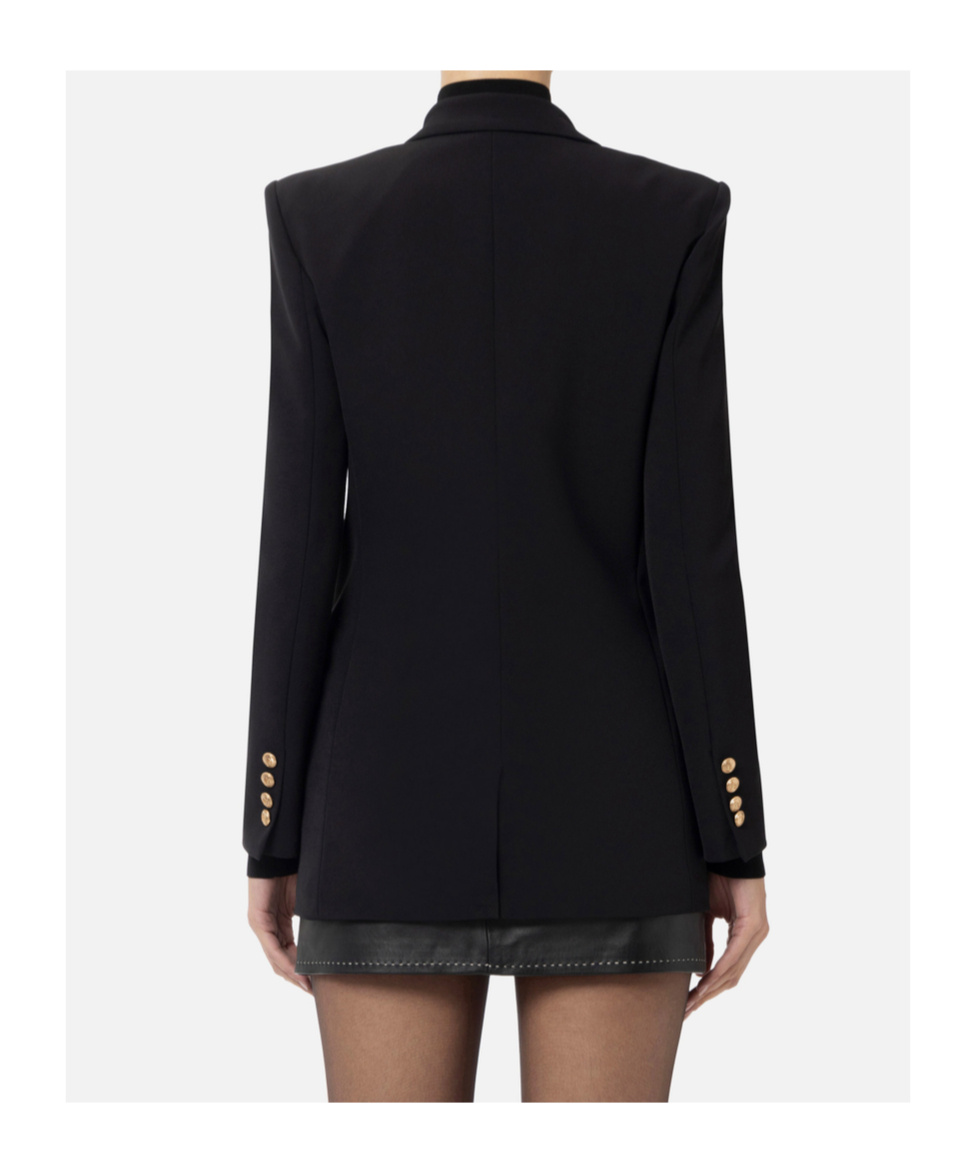 Elisabetta Franchi Double-breasted Blazer In Black