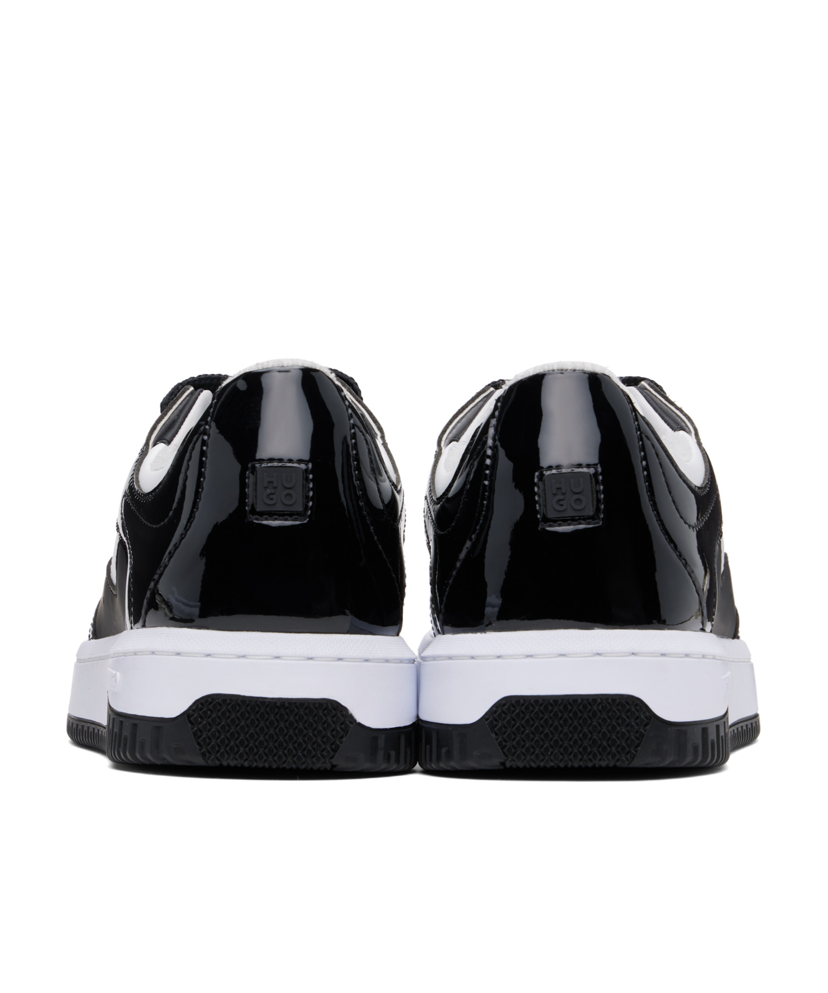 Hugo Boss Round Toe Low-top Casual Shoes In Black