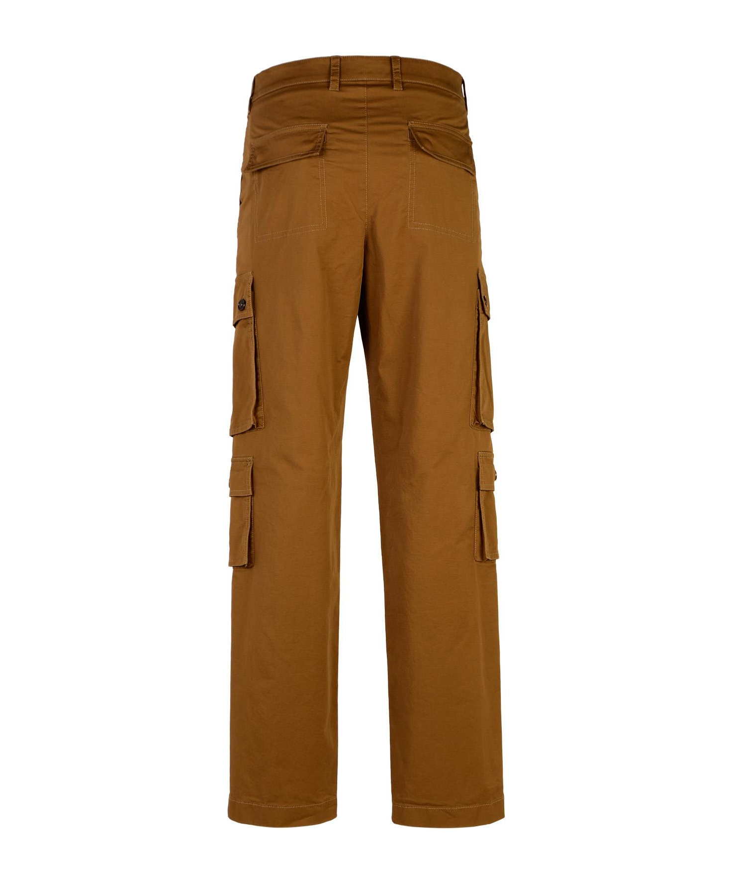 Dolce & Gabbana Logo-patch Cargo Pants In Brown