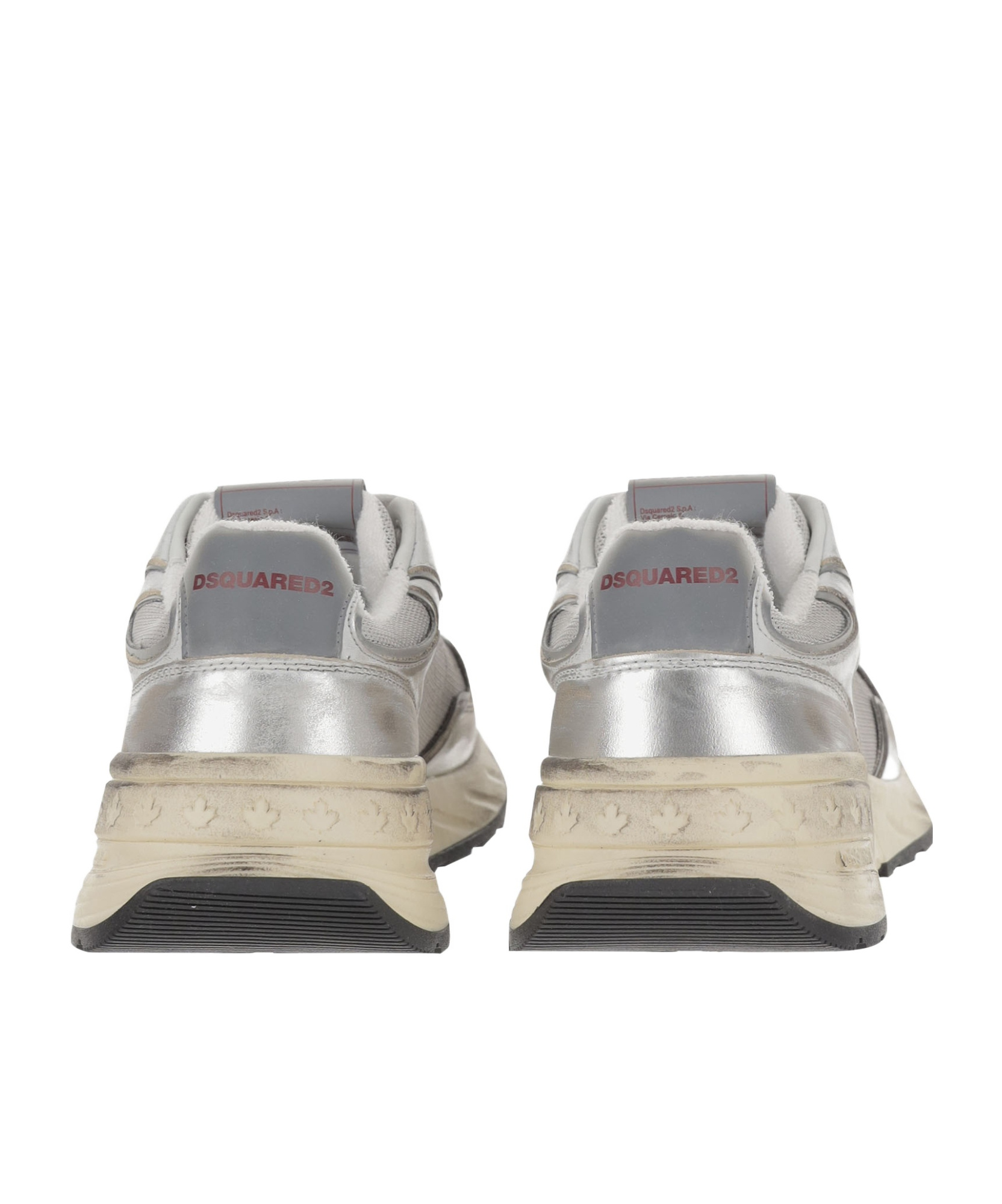 Dsquared2 Sprinter Sneakers With Contrasting Heel Detail In Gray