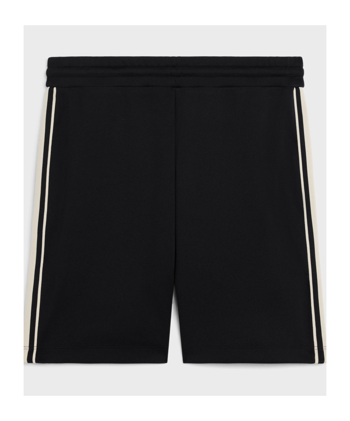 Celine Elastic Waist Sports Shorts In Black