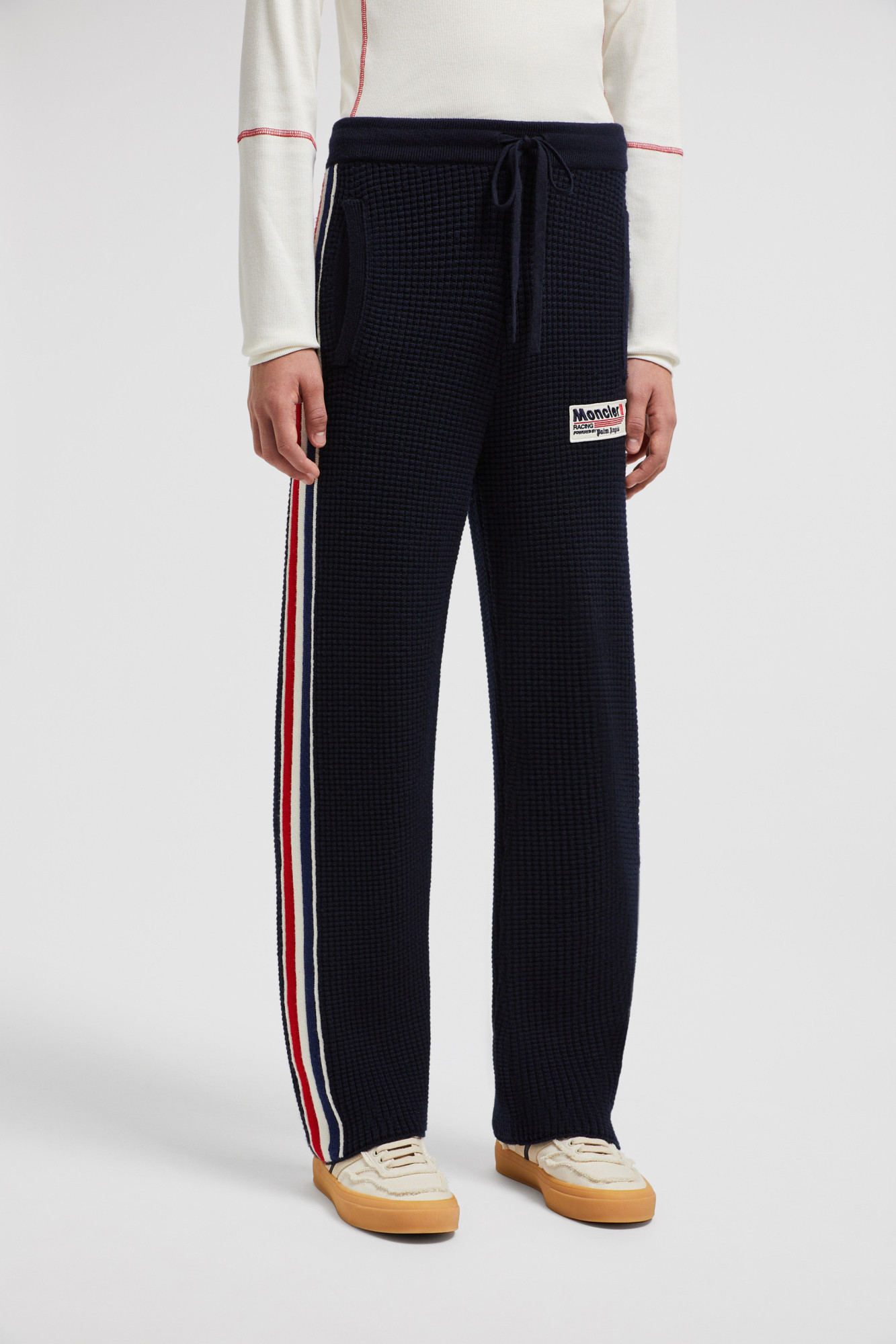 Moncler X Palm Angels Wool Sweatpants In Blue