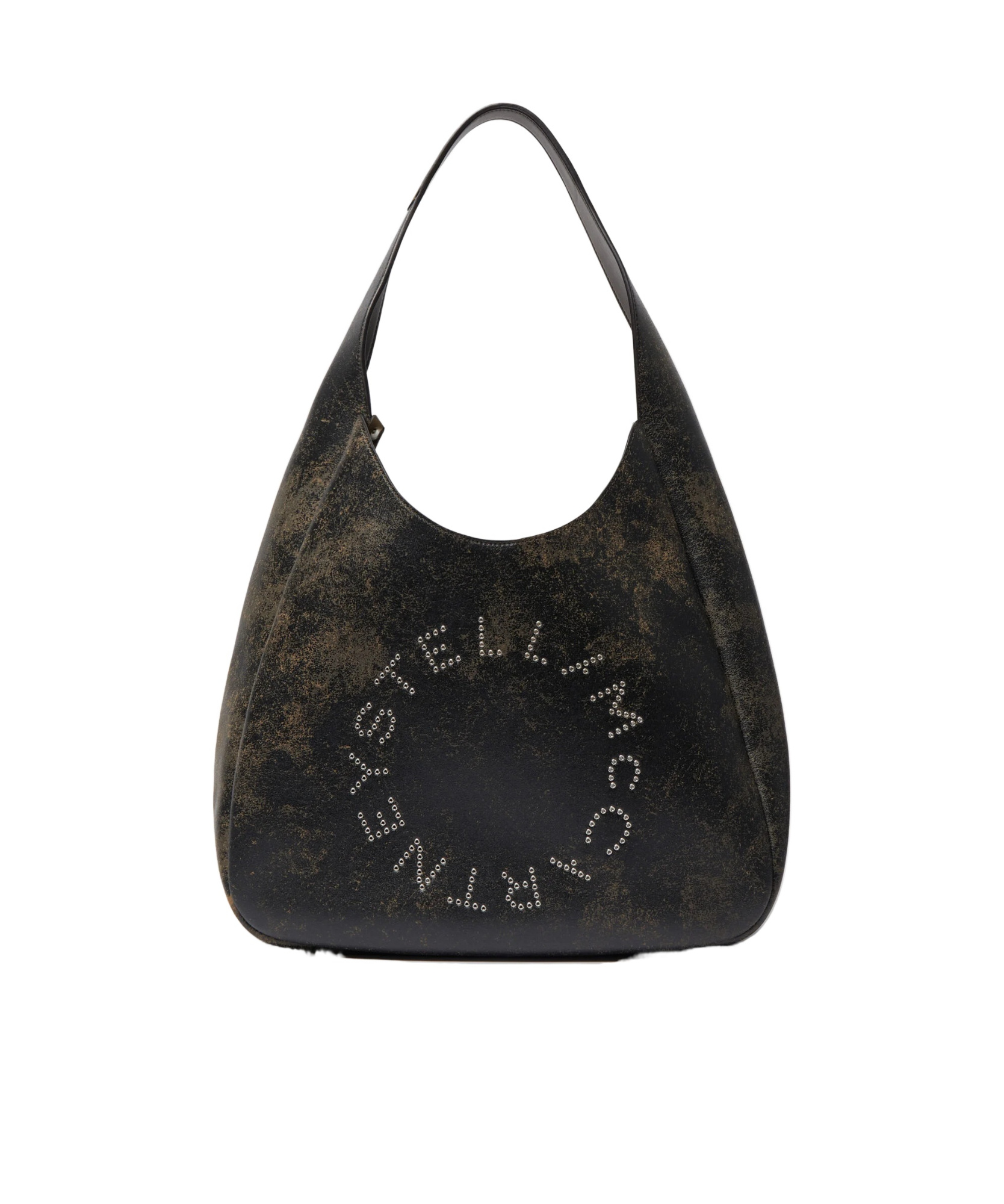 Stella Mccartney Logo Slouchy Aged Large Hobo Bag