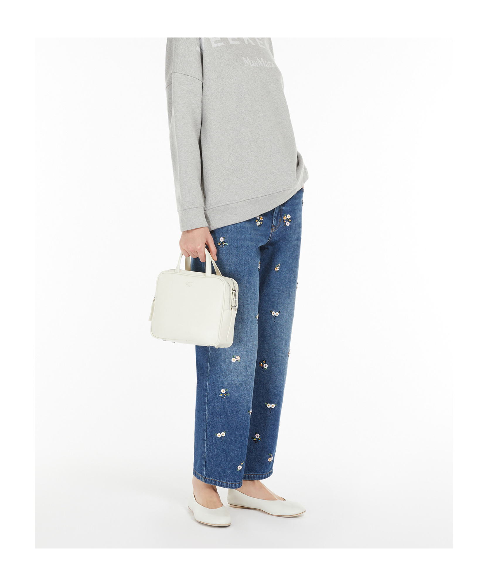 WEEKEND MAX MARA SEQUINNED DENIM JEANS