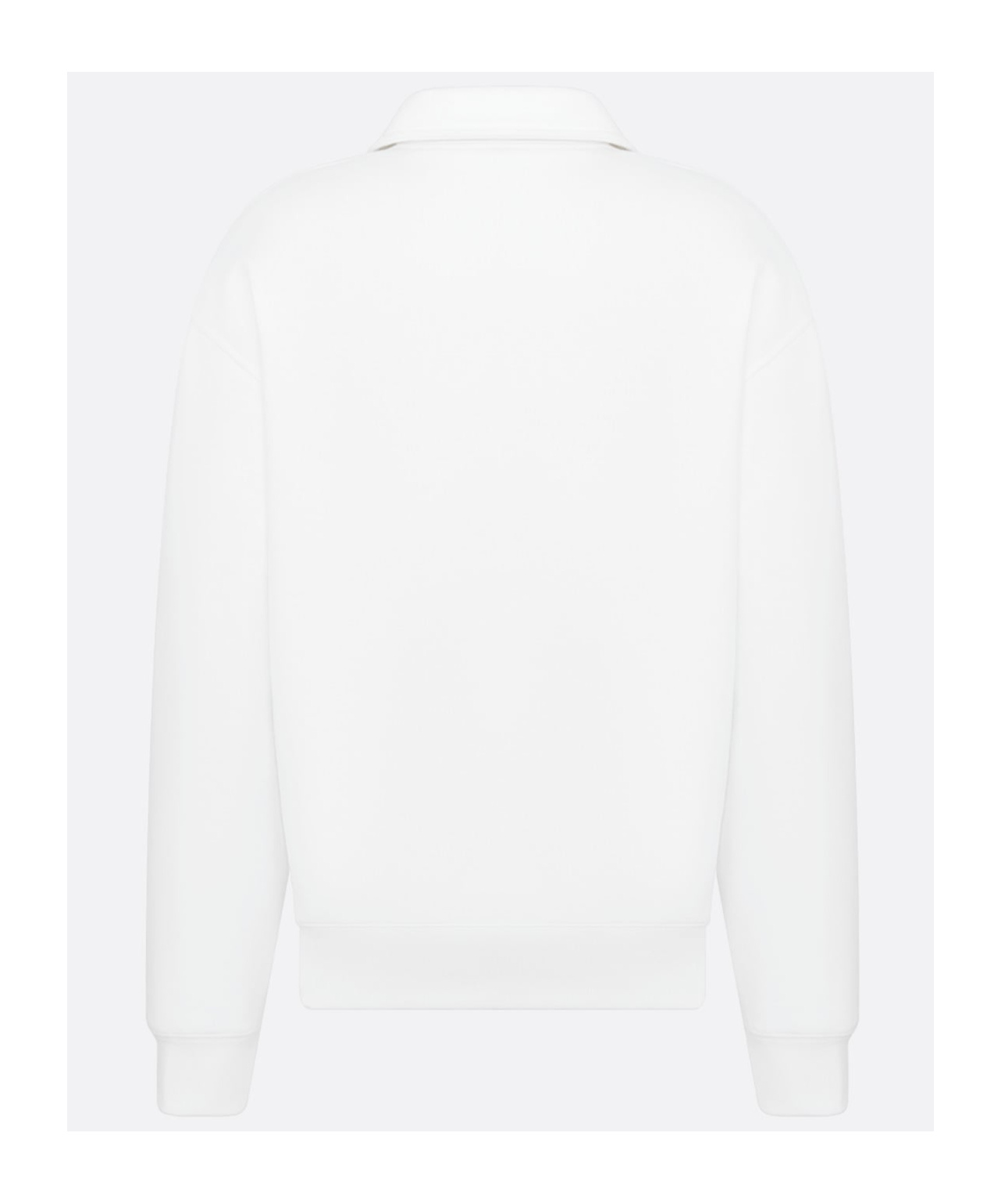 Dior Zip-neck Sweatshirt In White